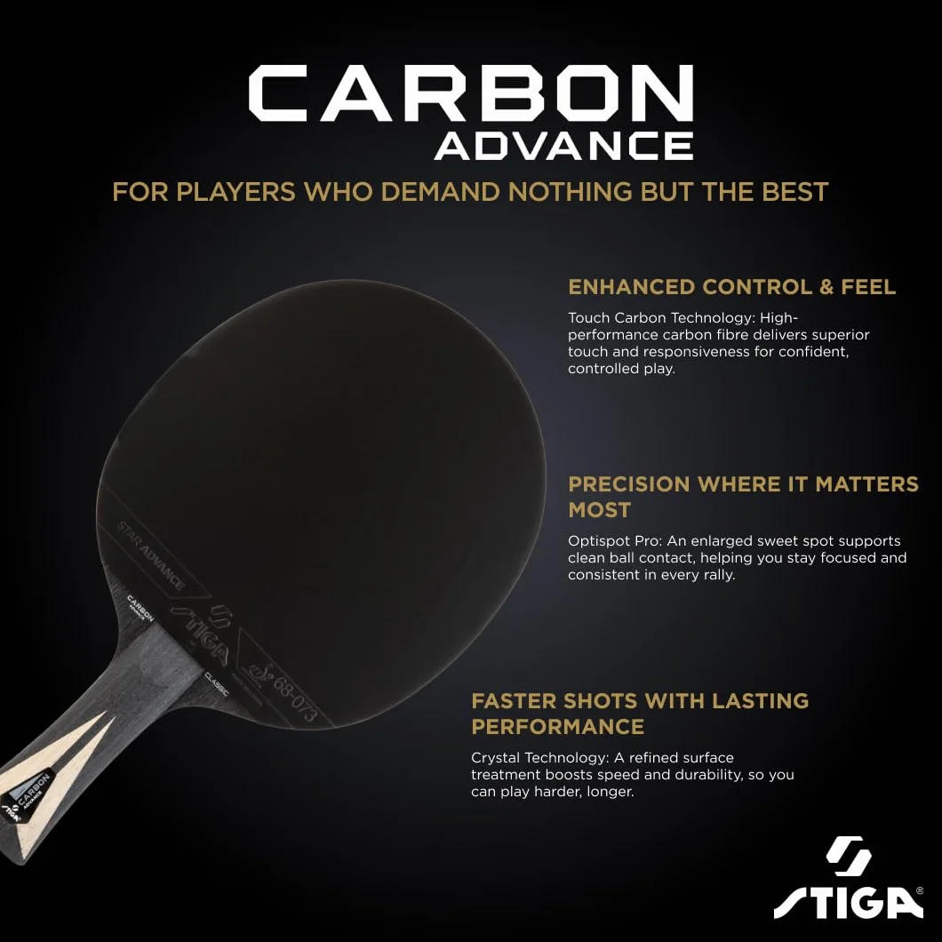 STIGA Carbon Advance Raquette de Tennis de Table