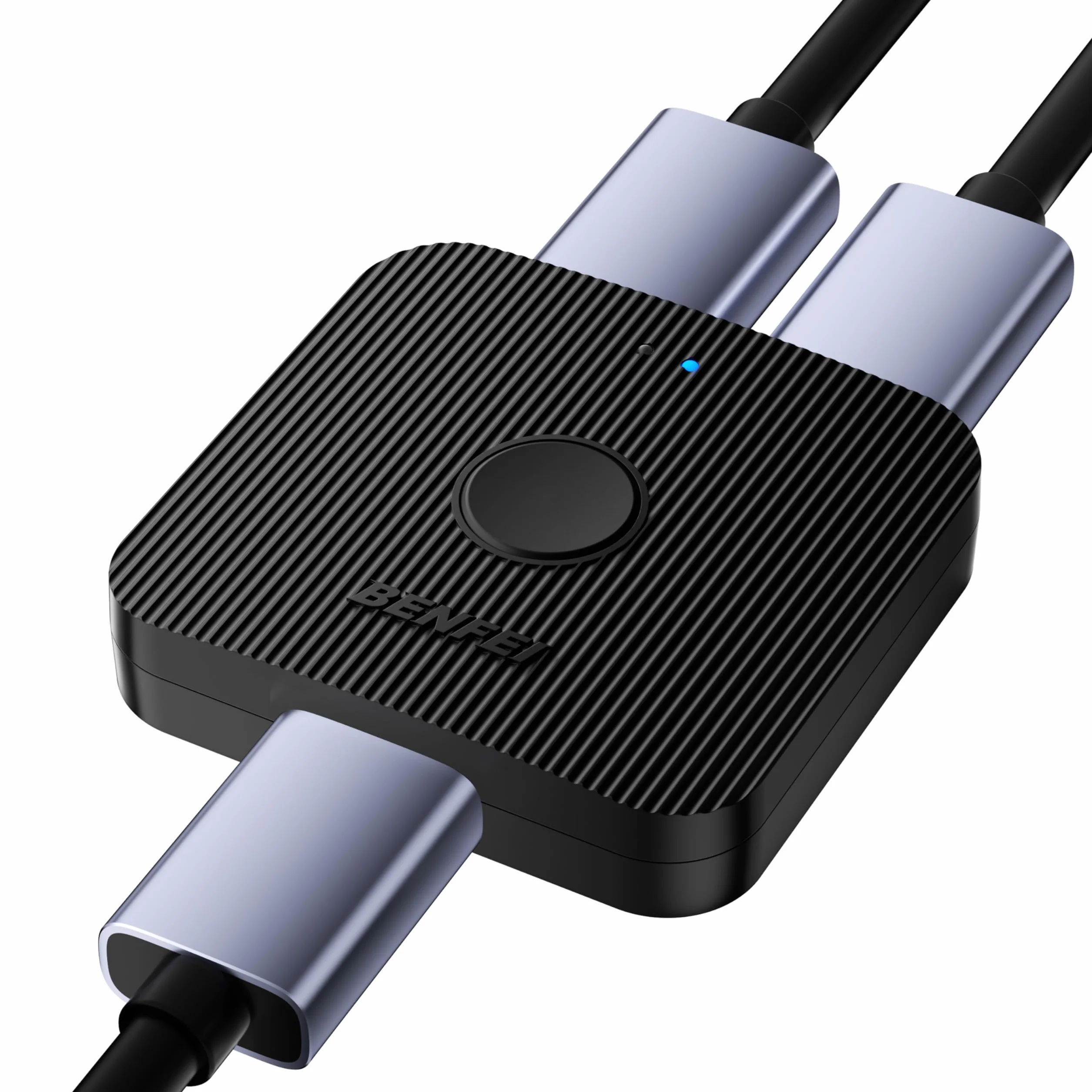 BENFEI Commutateur HDMI 4K 2 Entrées 1 Sortie Prend en Charge 4K 3D HD 1080p Compatible Firestick Xbox PS4 Roku HDTV