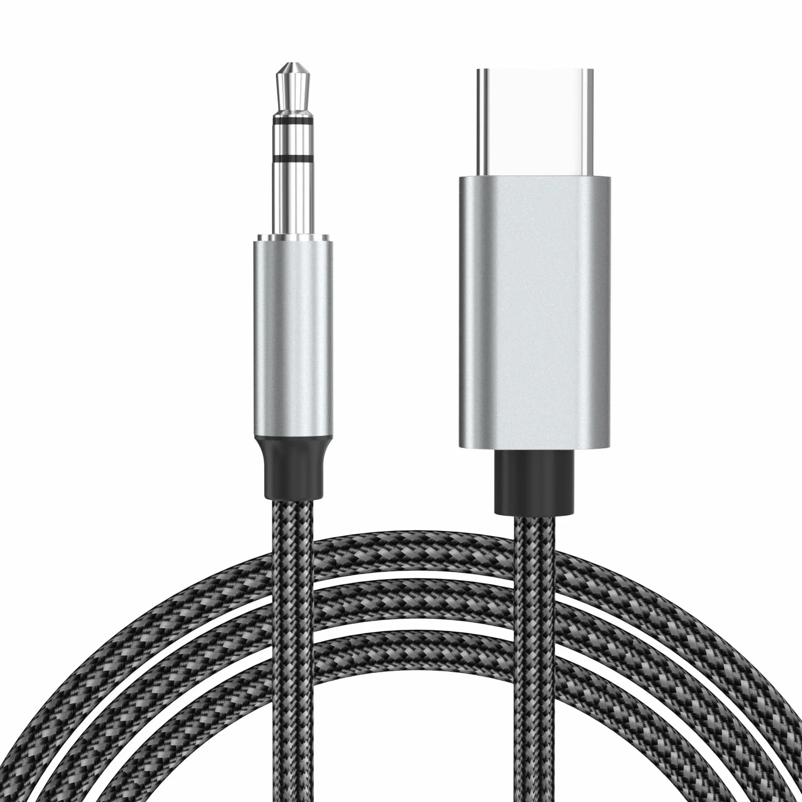 Câble USB C vers Jack 1.5M,USB C vers Auxiliaire Prise Jack 3,5mm,Adaptateur USBC Jack 3.5mm Compatible avec iPhone 17 Air Pro Max/16/15,Samsung Galaxy,S25/S24/S23 Ultra,iPad,Huawei P40/Mate40
