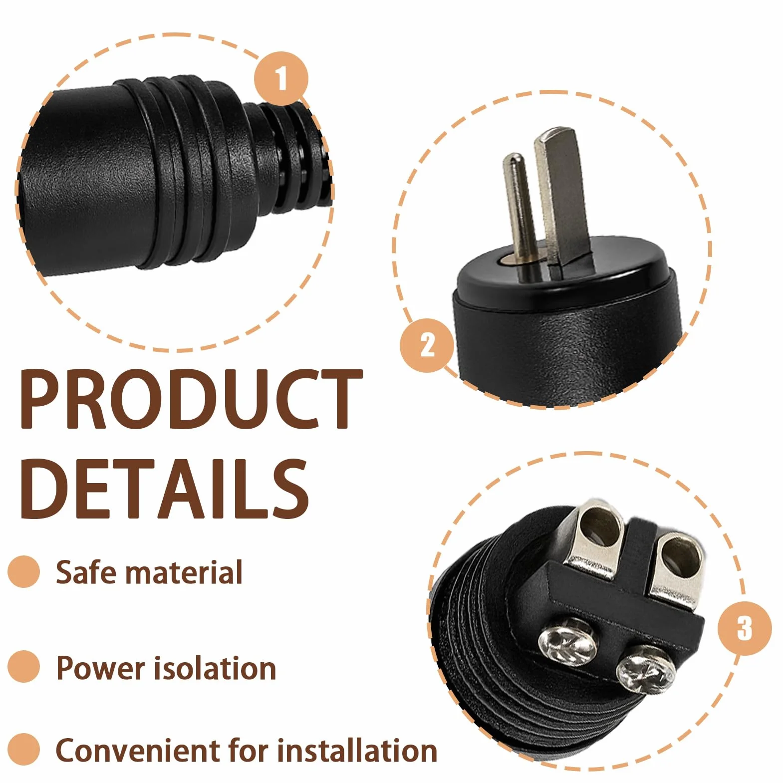 Connecteurs Haut-Parleur DIN 2 Broches à Vis, Fiches Audio HiFi Sans Soudure pour Amplificateur