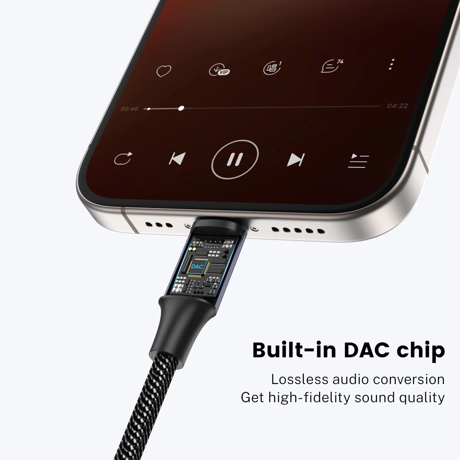 MOSWAG Adaptateur USB C Jack 3.5mm DAC pour Samsung Galaxy S24 S22 S20 Ultra, Pixel 4 XL, iPad Pro