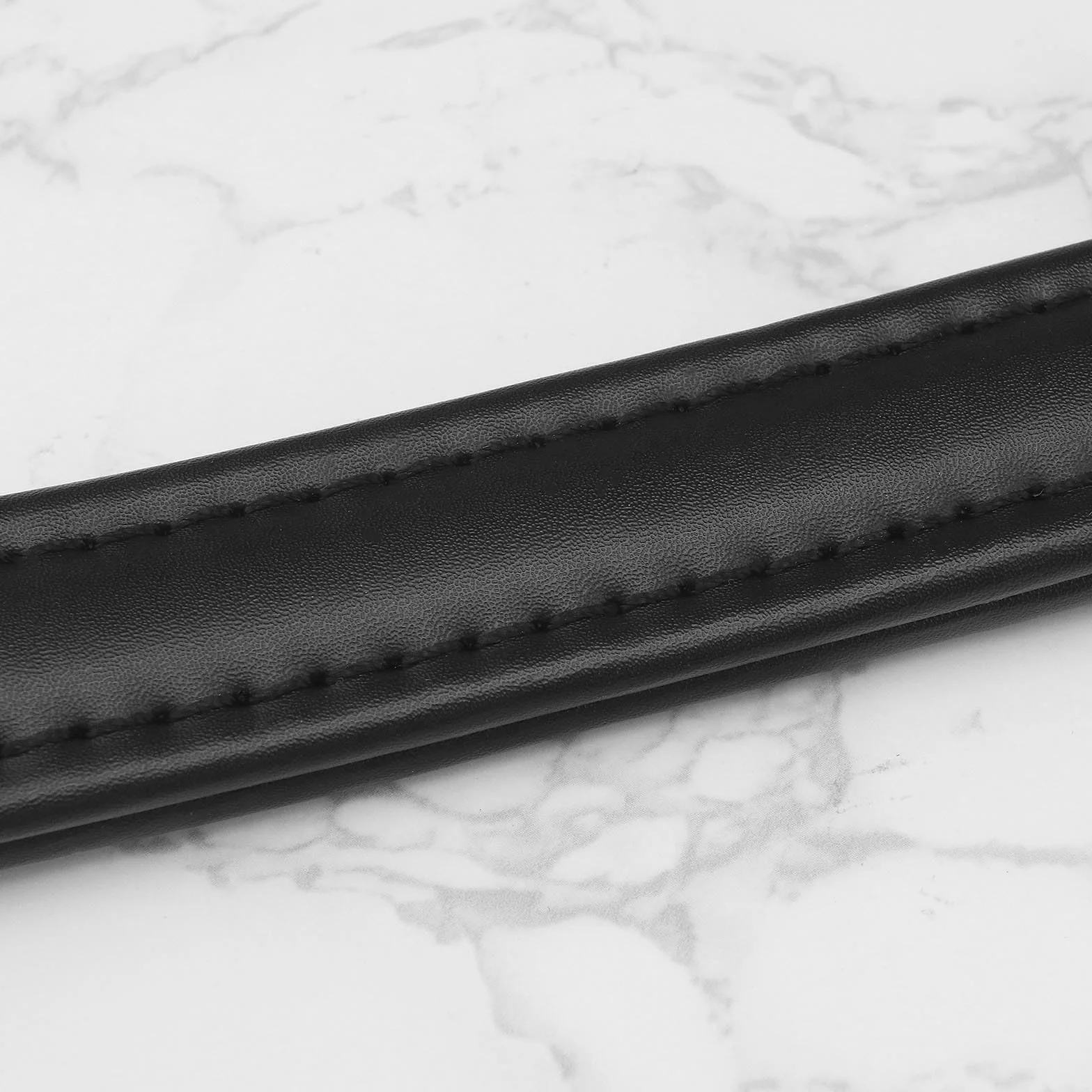 Poignée d'amplificateur de guitare de style vintage en cuir 218 x 30 mm pour ampli de guitare, haut-parleur, équipement audio avec vis, noir
