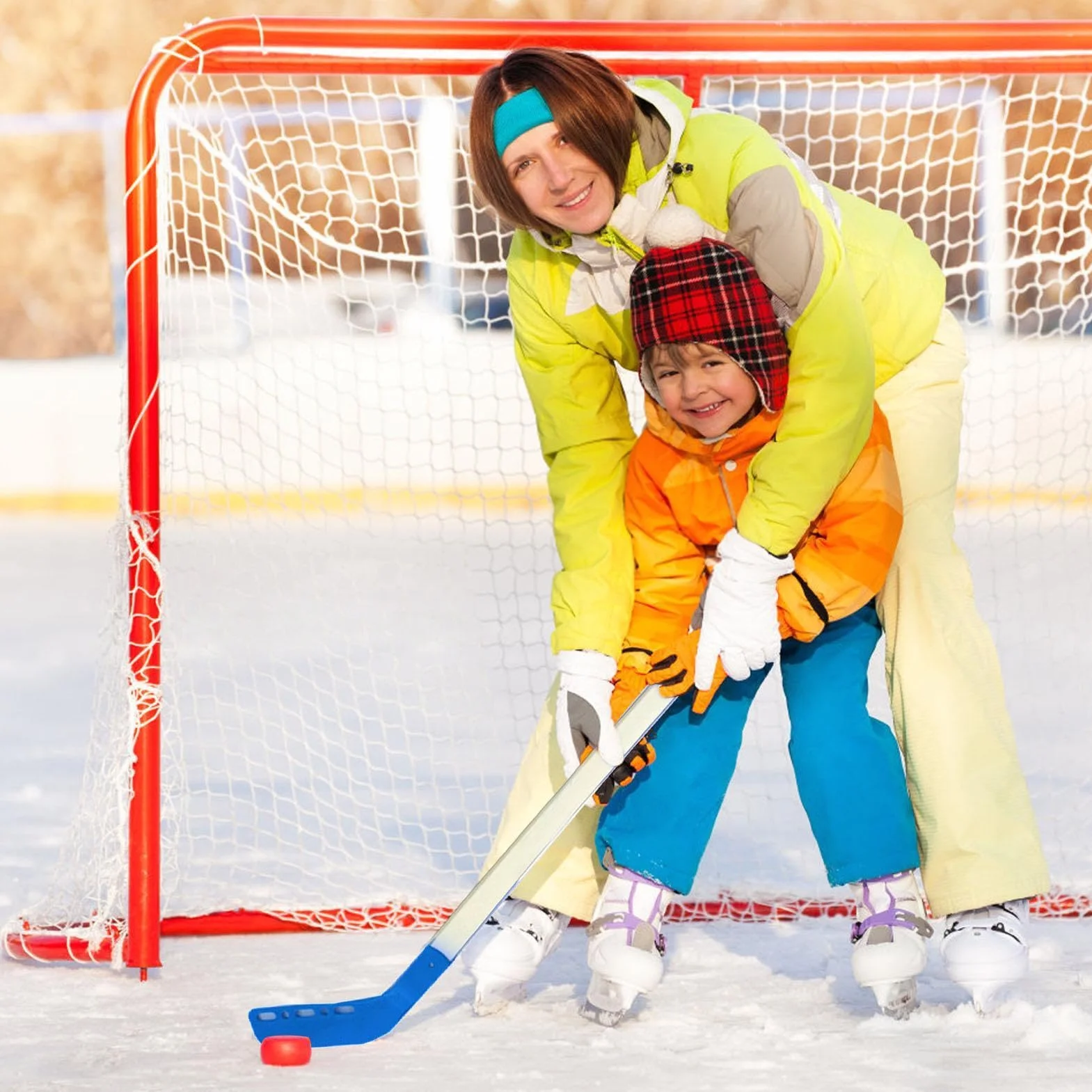 Ensemble de Hockey pour Enfant, Bâton et Balle de Hockey de Rue, Équipement d'Entraînement