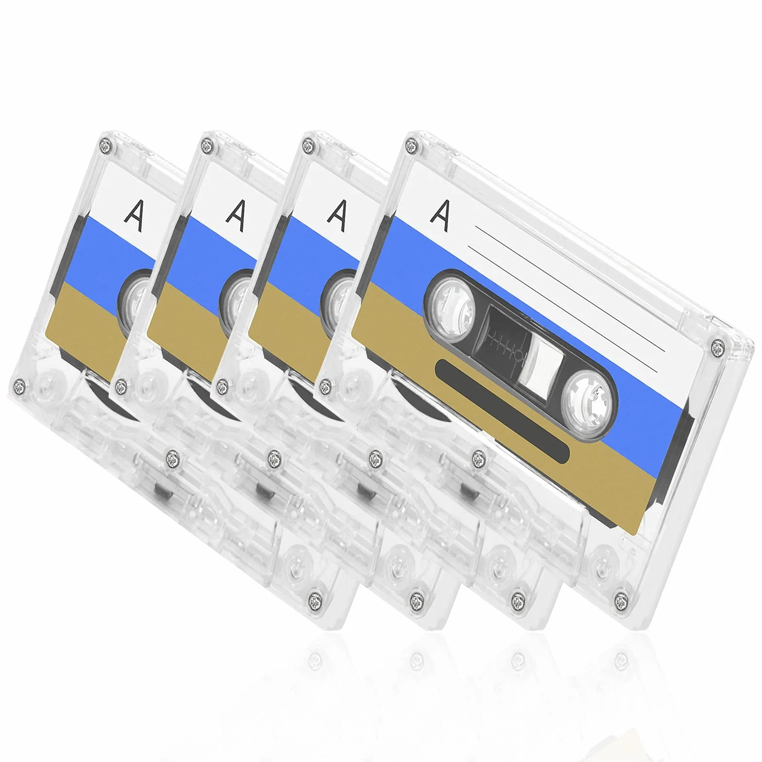 Cassettes audio vides 60 minutes haute performance lot de 4
