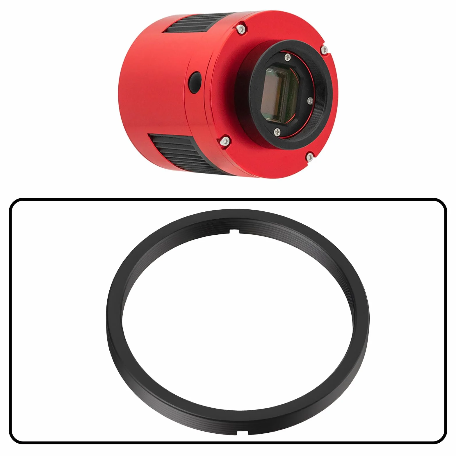 Adaptateur d'Objectif M54 vers M48 Convertisseur Fileté M54x0.75 vers M48x0.75 Compatible avec ZWO Caméras et Roues à Filtres