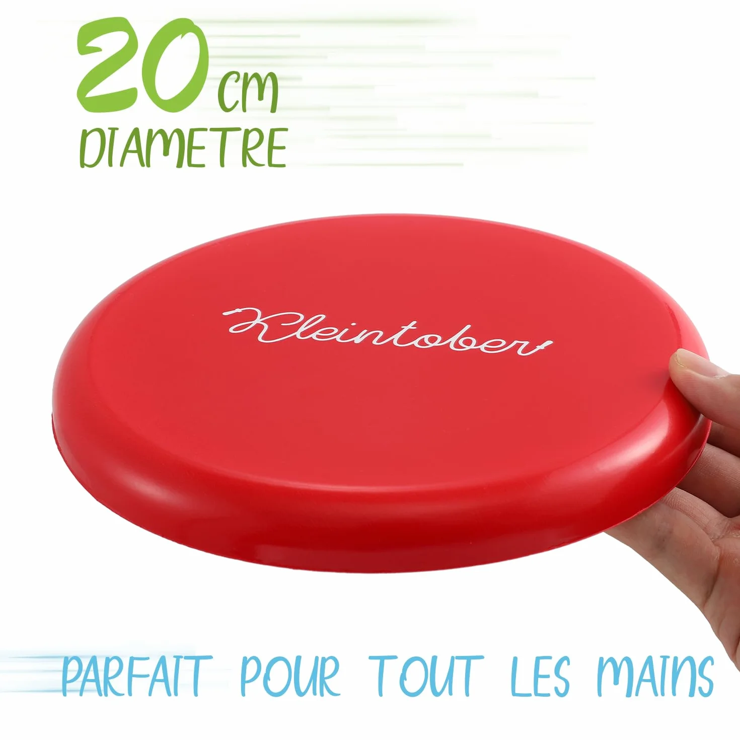 Kleintober Frisbee Disc Rouge 20 cm Sports Plein Air