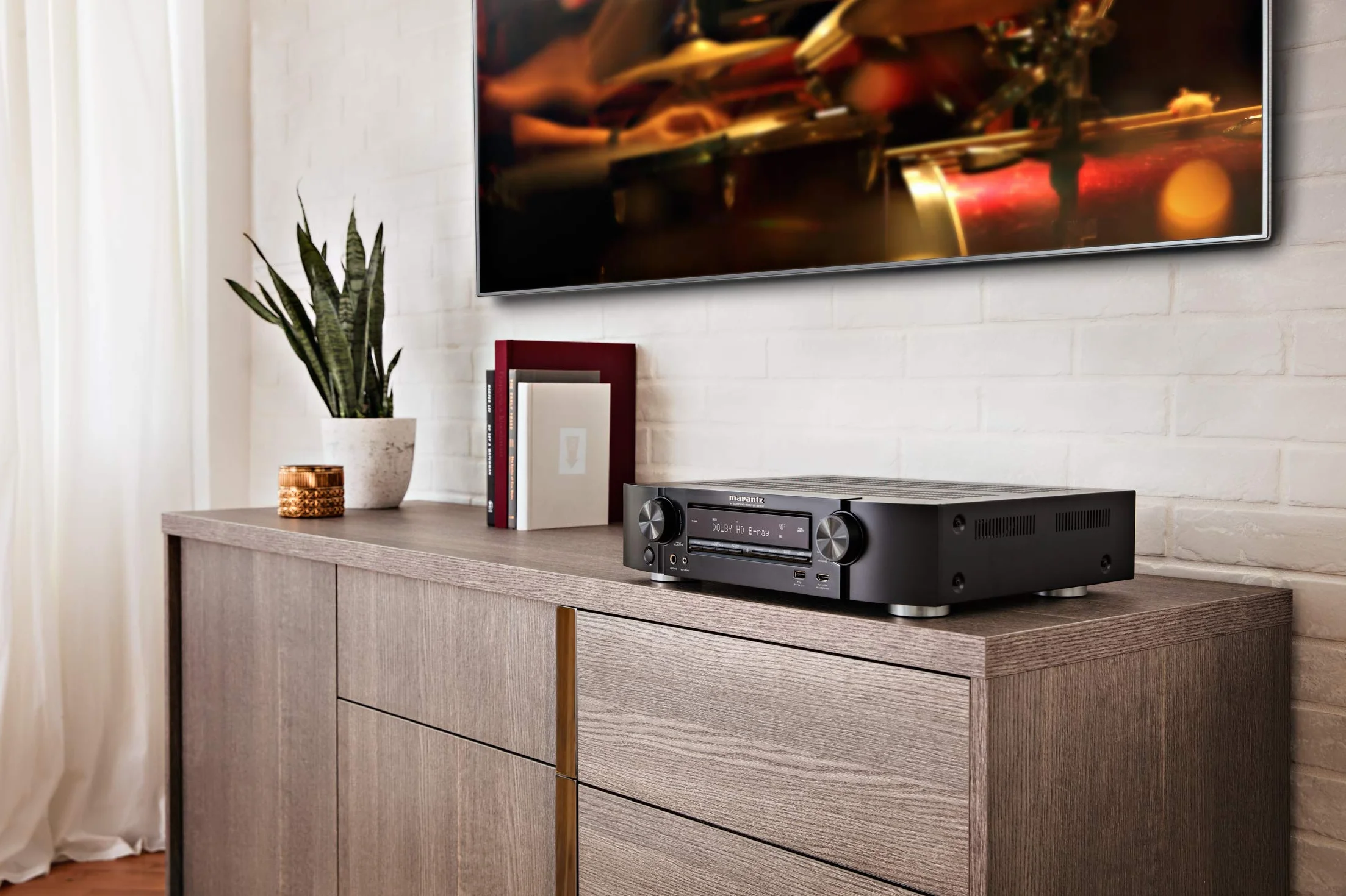 Marantz NR1510 Récepteur AV 5.2 canaux Noir HEOS Multiroom AirPlay 2 Bluetooth Wi-Fi
