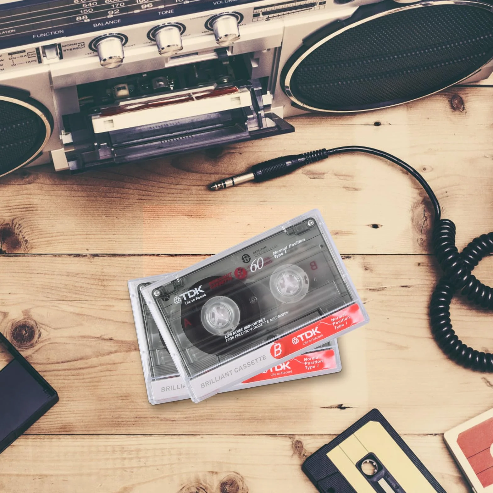 Cassettes Audio Vierges Haute Performance Faible Bruit pour Enregistrement Conférences Séminaires