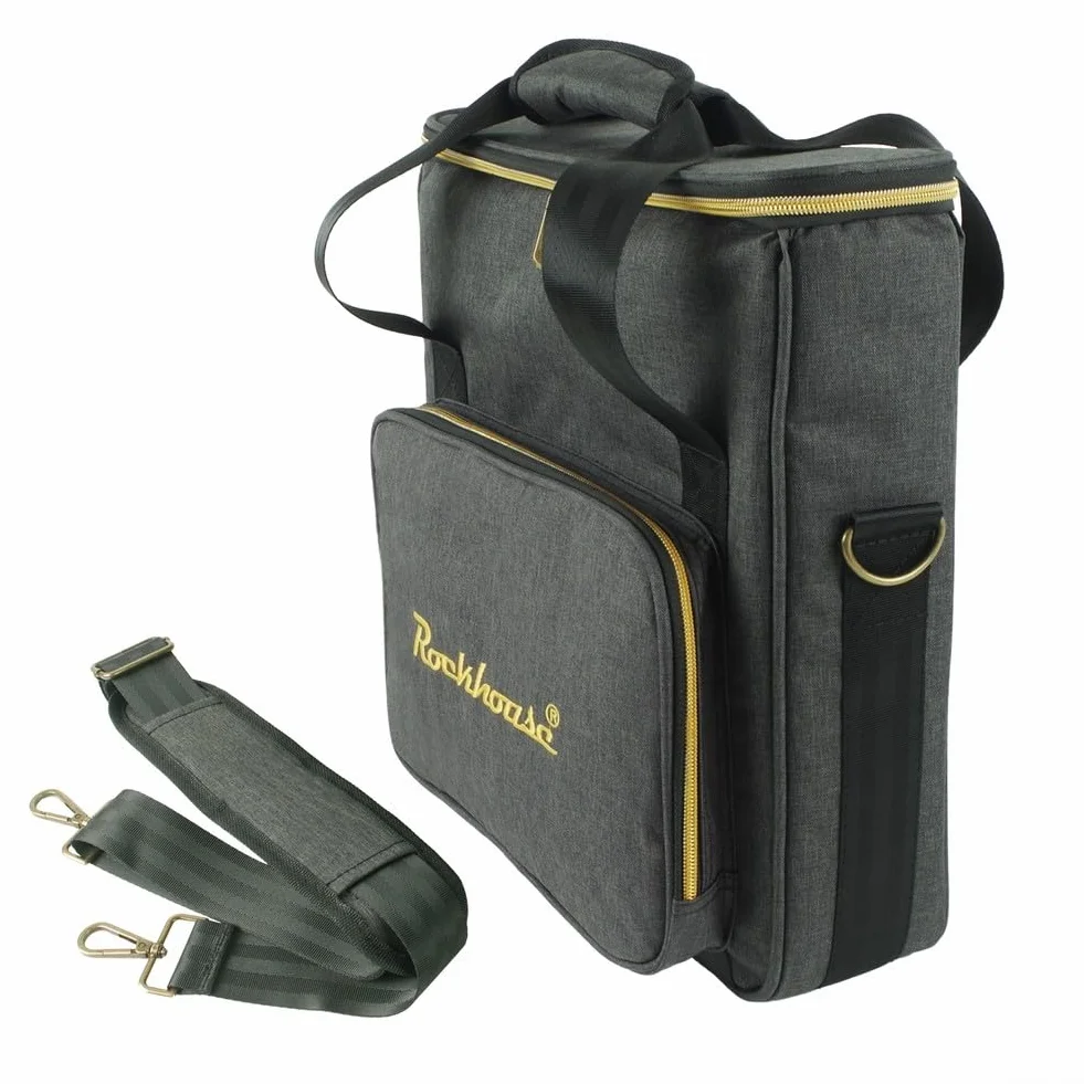 Sac de rangement pour disques vinyles - Noir - Design robuste - Transport à la main