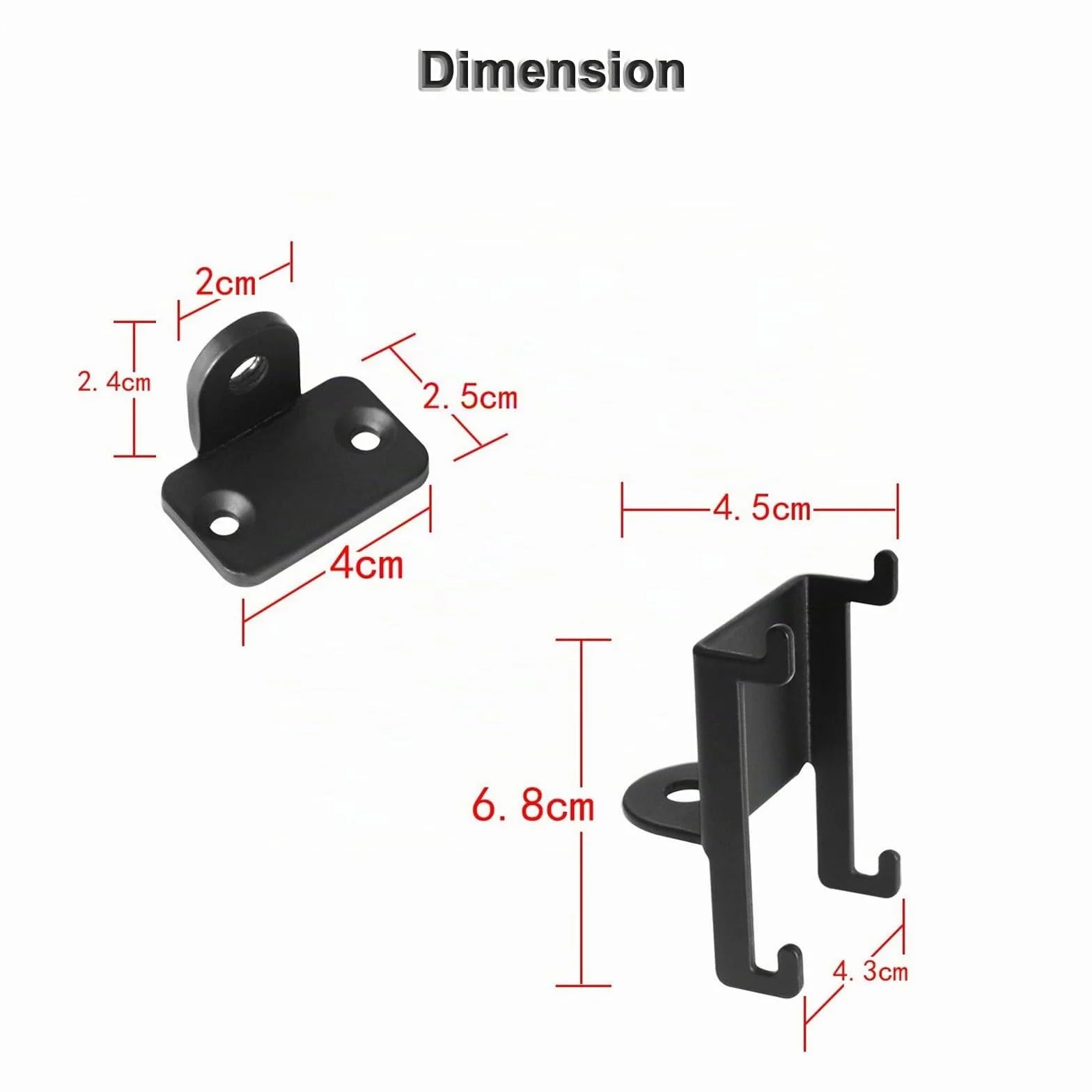Lot de 2 supports muraux pour haut-parleurs surround sans fil Bose Virtually Invisible 300, noir