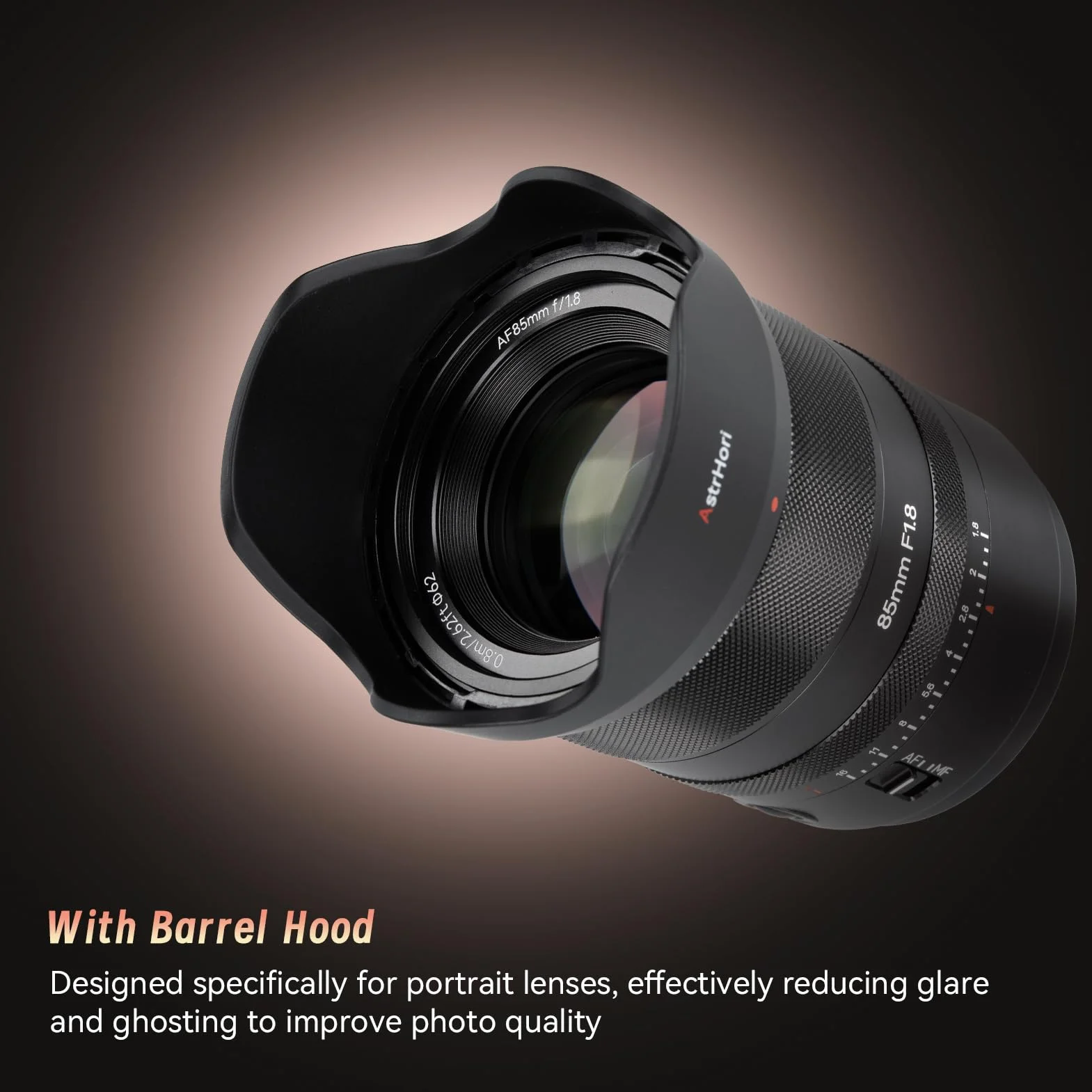 AstrHori AF 85 mm f/1.8 II Objectif Plein Format autofocus à focale Fixe pour Portrait for Nikon à Monture Z appareils Photo Hybrides (Noir)