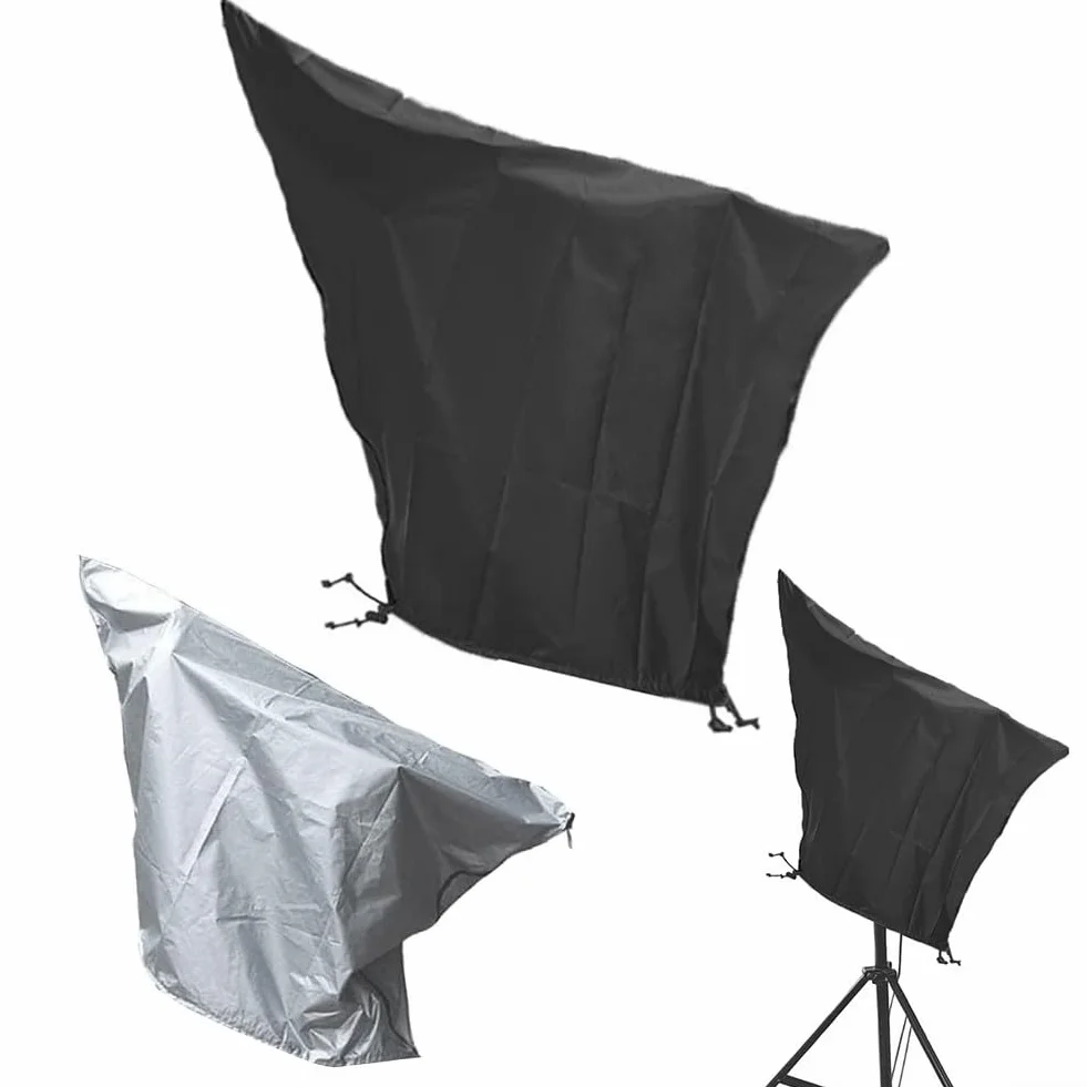DAZZLEEX Housse anti-poussière en tissu Oxford pour télescope astronomique protège de la pluie, de la poussière et du soleil, pliable et facile à (noir, 100 x 75 cm)