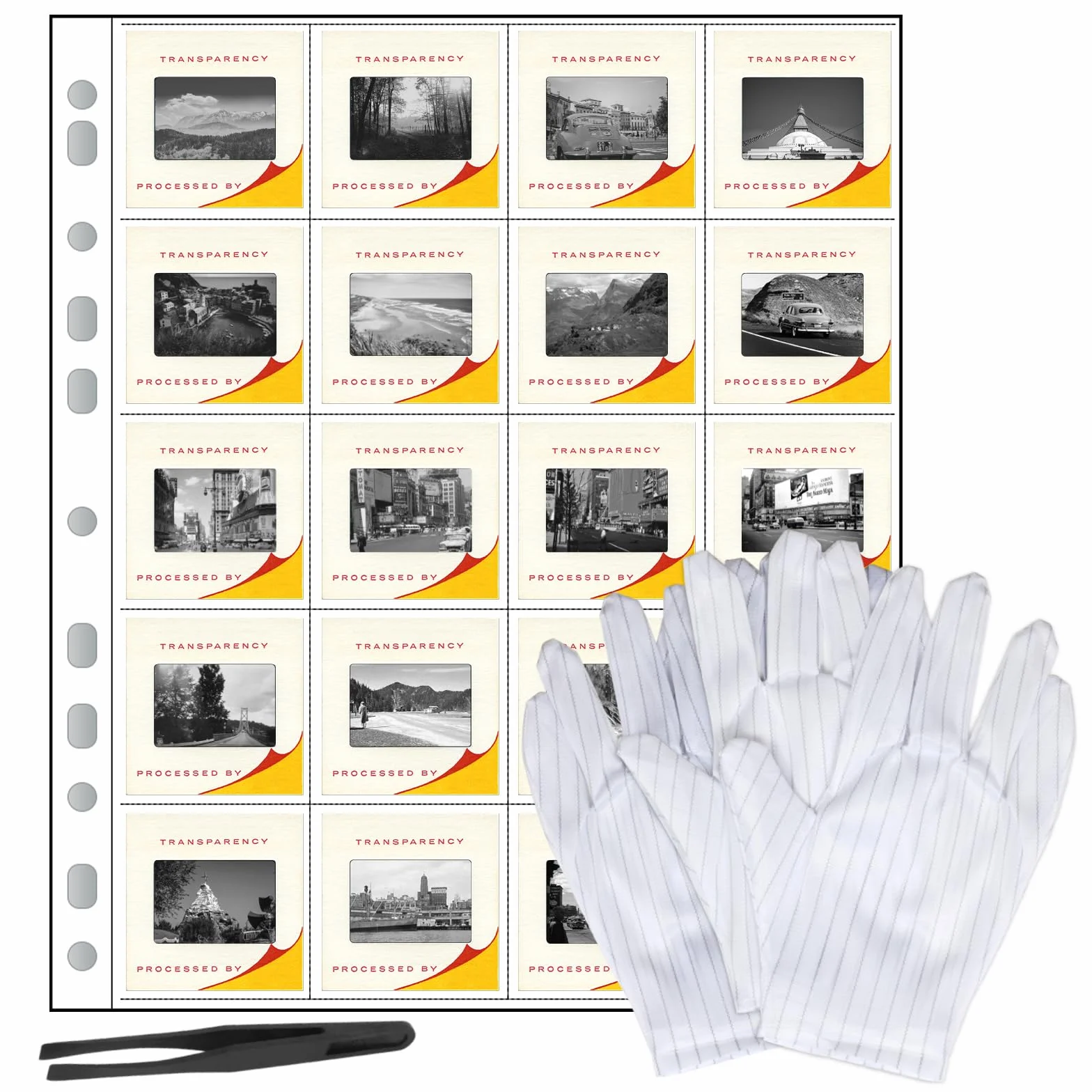 eTone RArchival Lot de 50 feuilles négatives 35 mm 135 feuilles de rangement sans acide (50 x 135)
