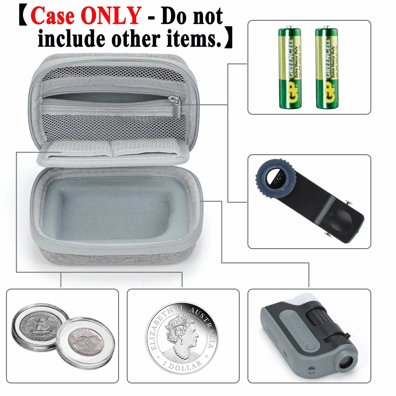 Jiusion Sac de Microscope Portable pour Carson MicroBrite Plus (MM-300)