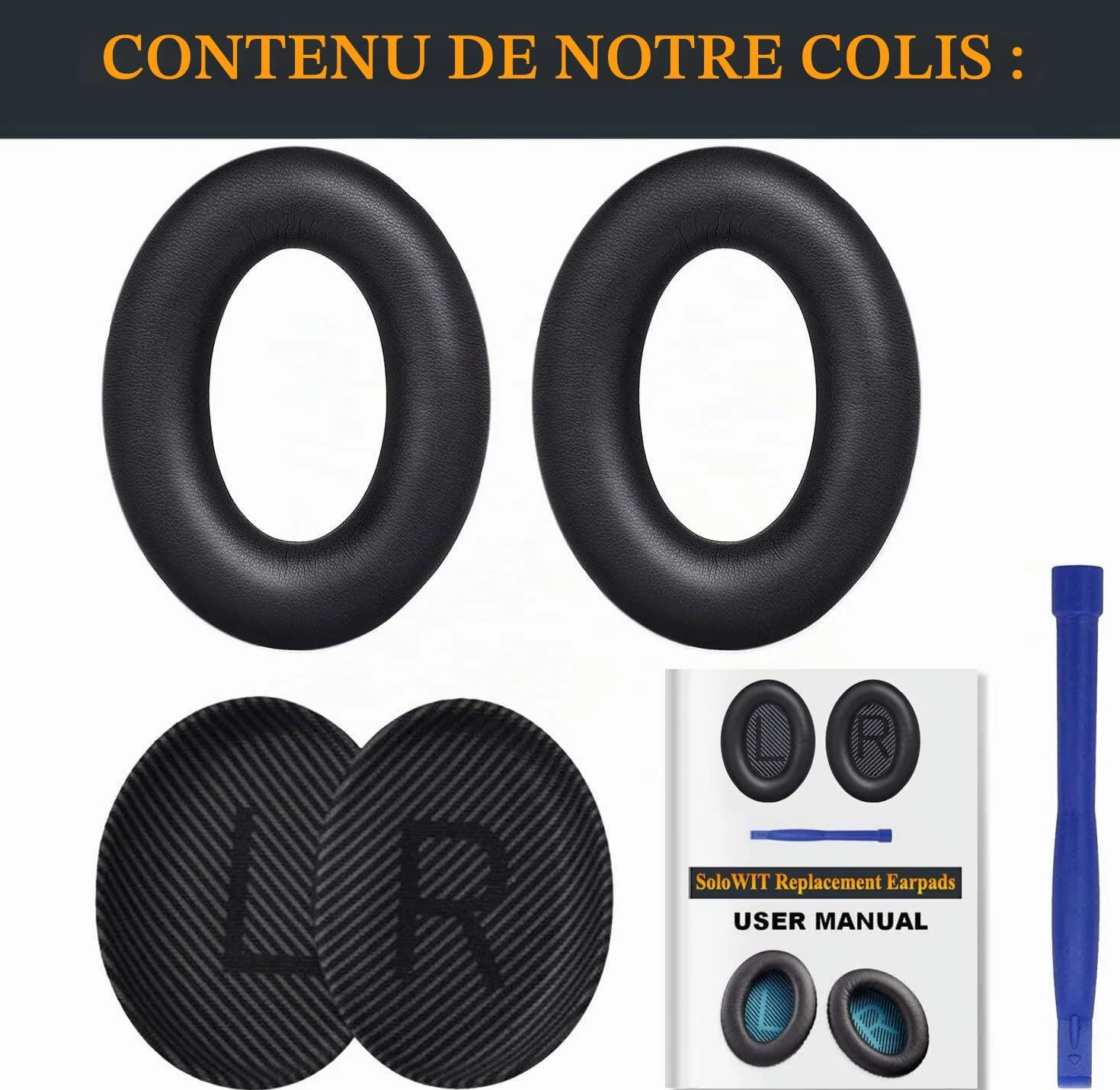 Bose QuietComfort 35 QC35 QC35 II Coussinets d'oreille Supra-auriculaire Casque SoloWIT