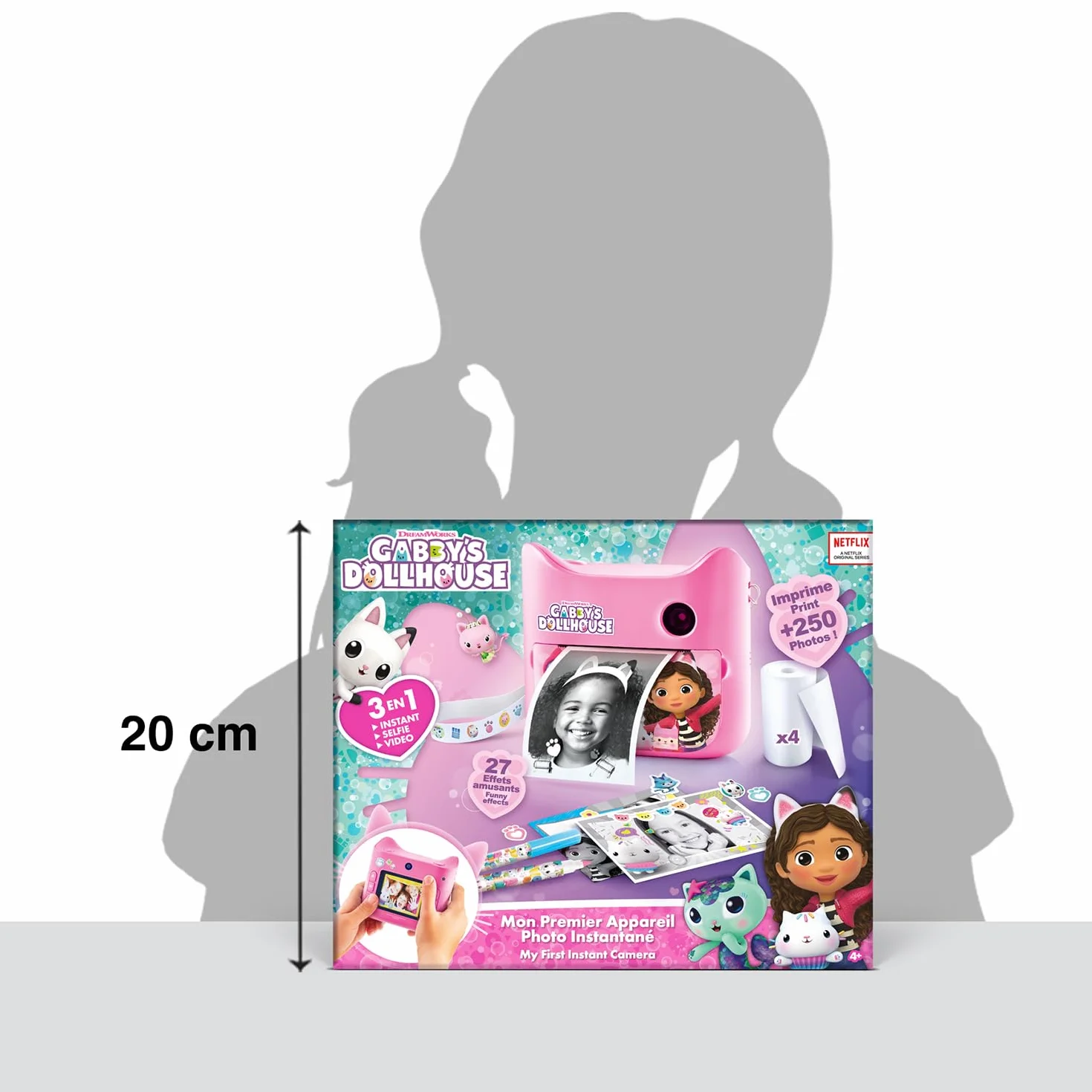 Canal Toys - Appareil Photo Numérique Instantané Enfant 4 Ans + - Design Gabby Et La Maison Magique - Impression Thermique sans Encre avec Filtres Et Cadres Inclus - Idée Cadeau Enfant - GAB 005