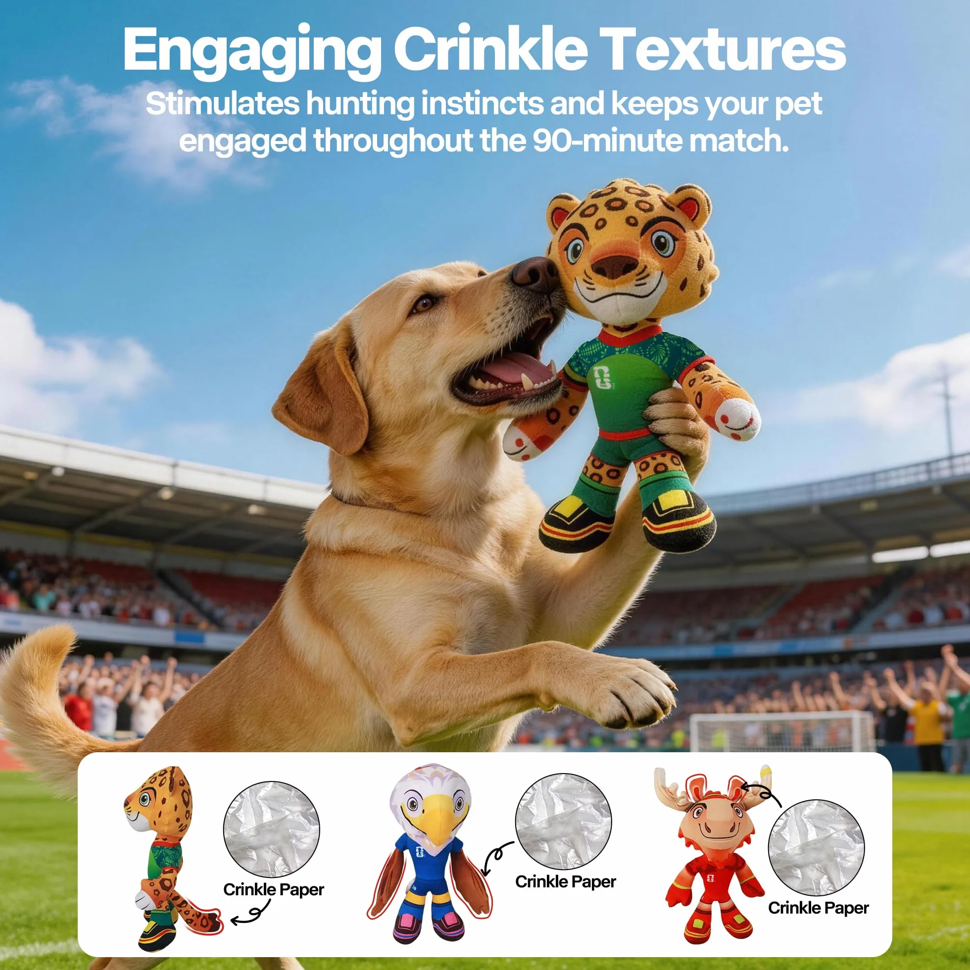 FIFA 2026 Mascotte Jouets en Peluche pour Animaux 27,9 cm