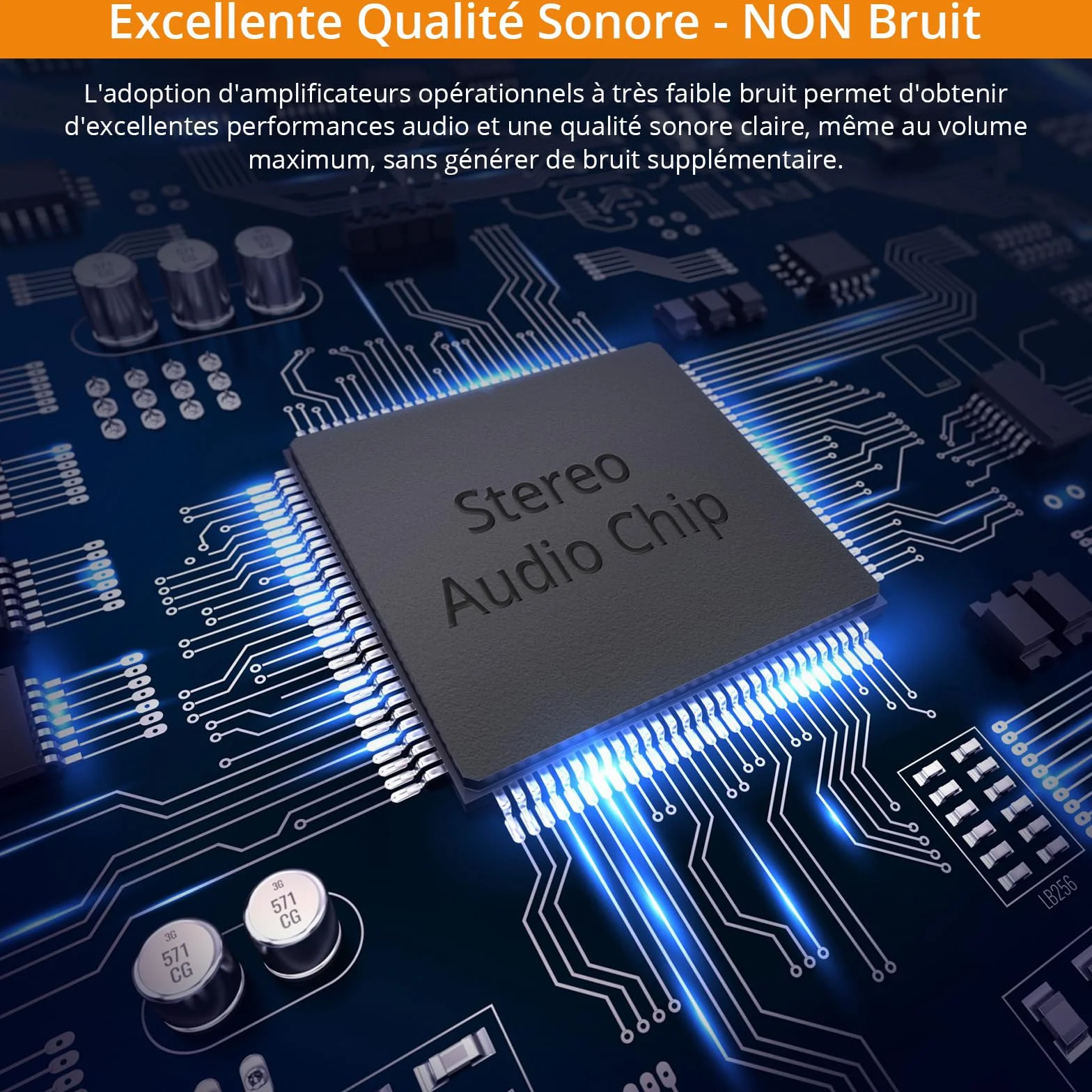 Neoteck Amplificateur de Casque Stéréo à 4 Canaux avec Commandes de Volume Amplificateur Audio en Métal Mono/Stéréo à 4 Canaux avec Câble Audio de 3,5 Mm pour Petits Groupes Club Bar Stage Mixer