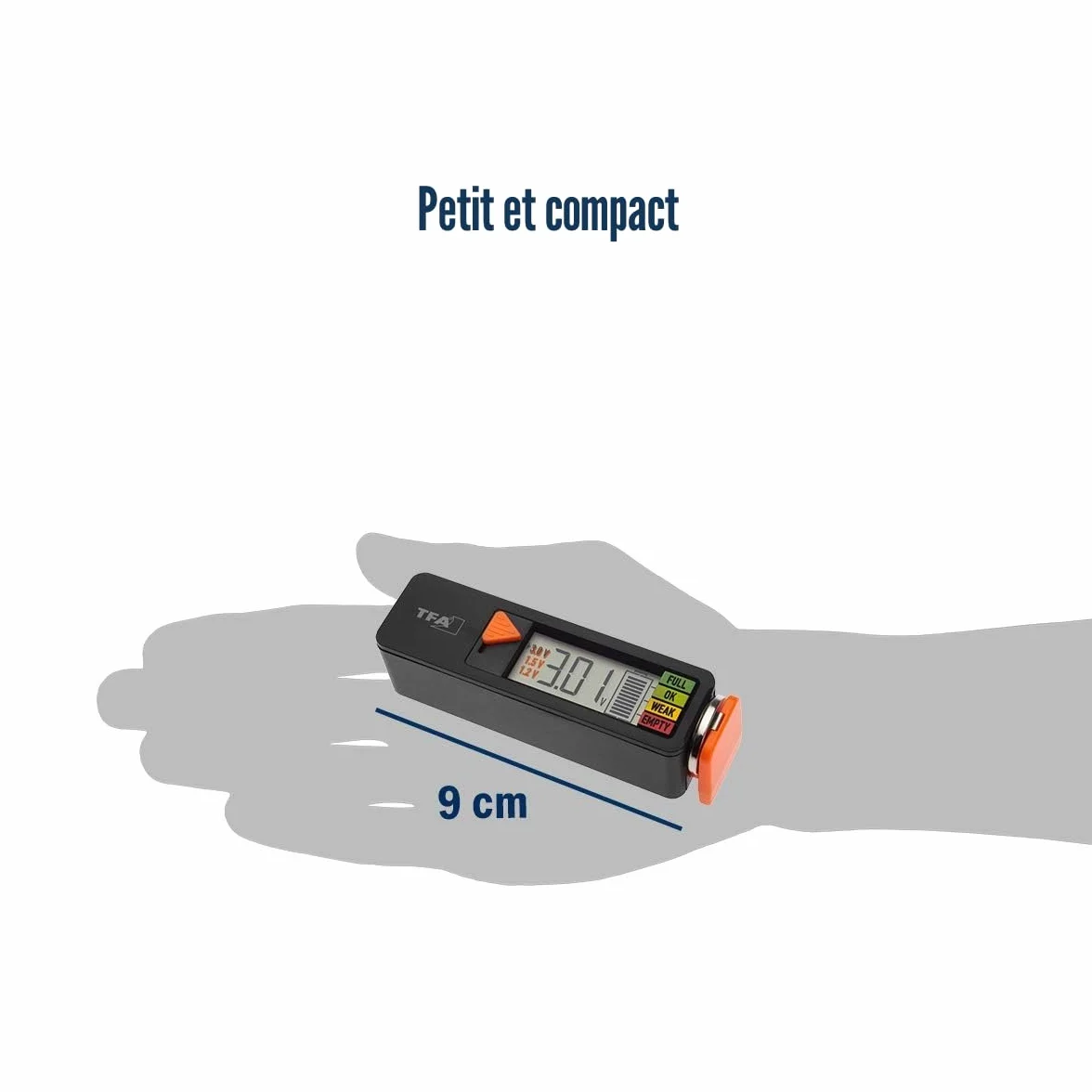 TFA Dostmann BatteryCheck testeur universel piles AAA AA C D 9V