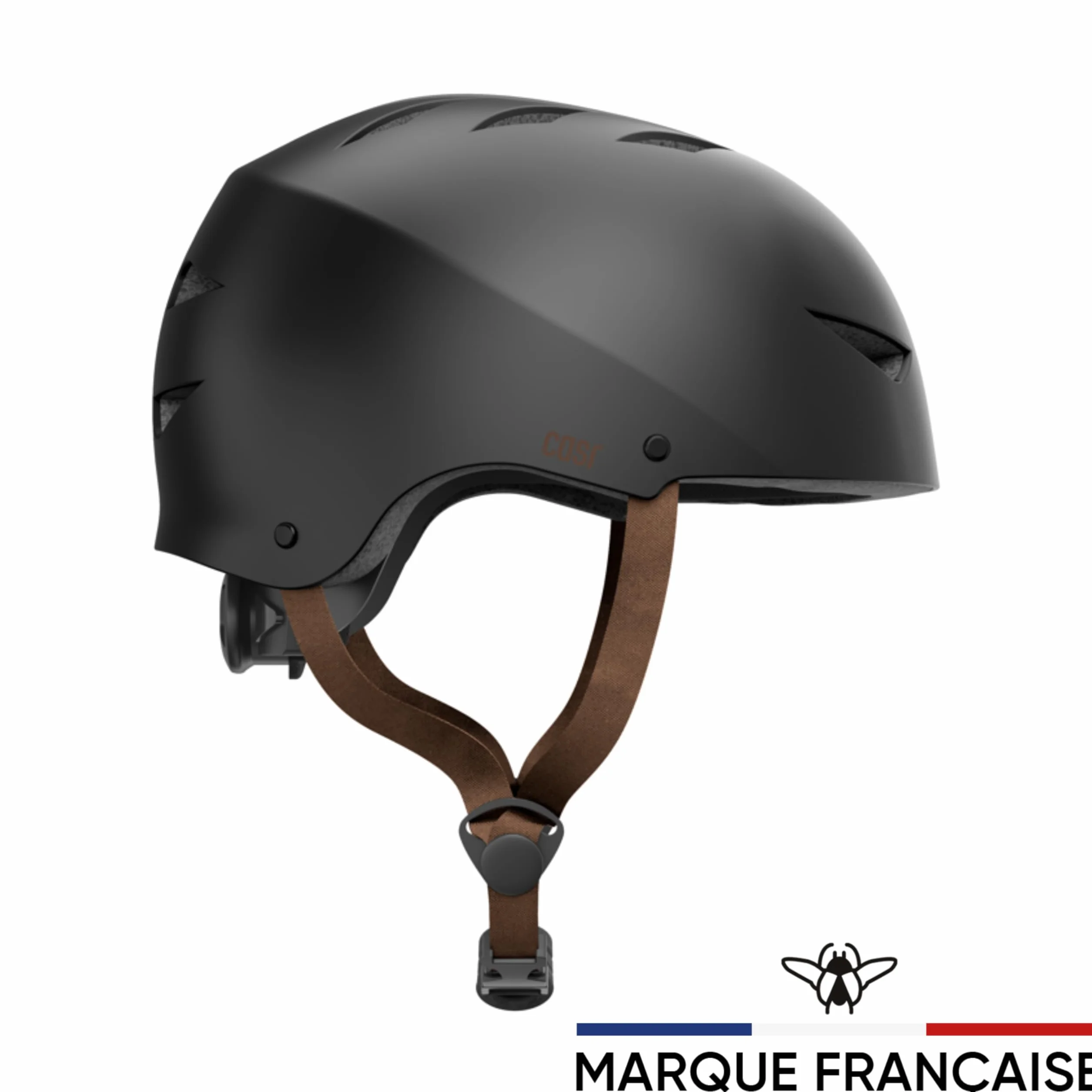 Casque Bol Certifié EPI CASR Classic pour Skate Vélo Trottinette Électrique - Clip de Serrage Ajustable Sangles Nylon