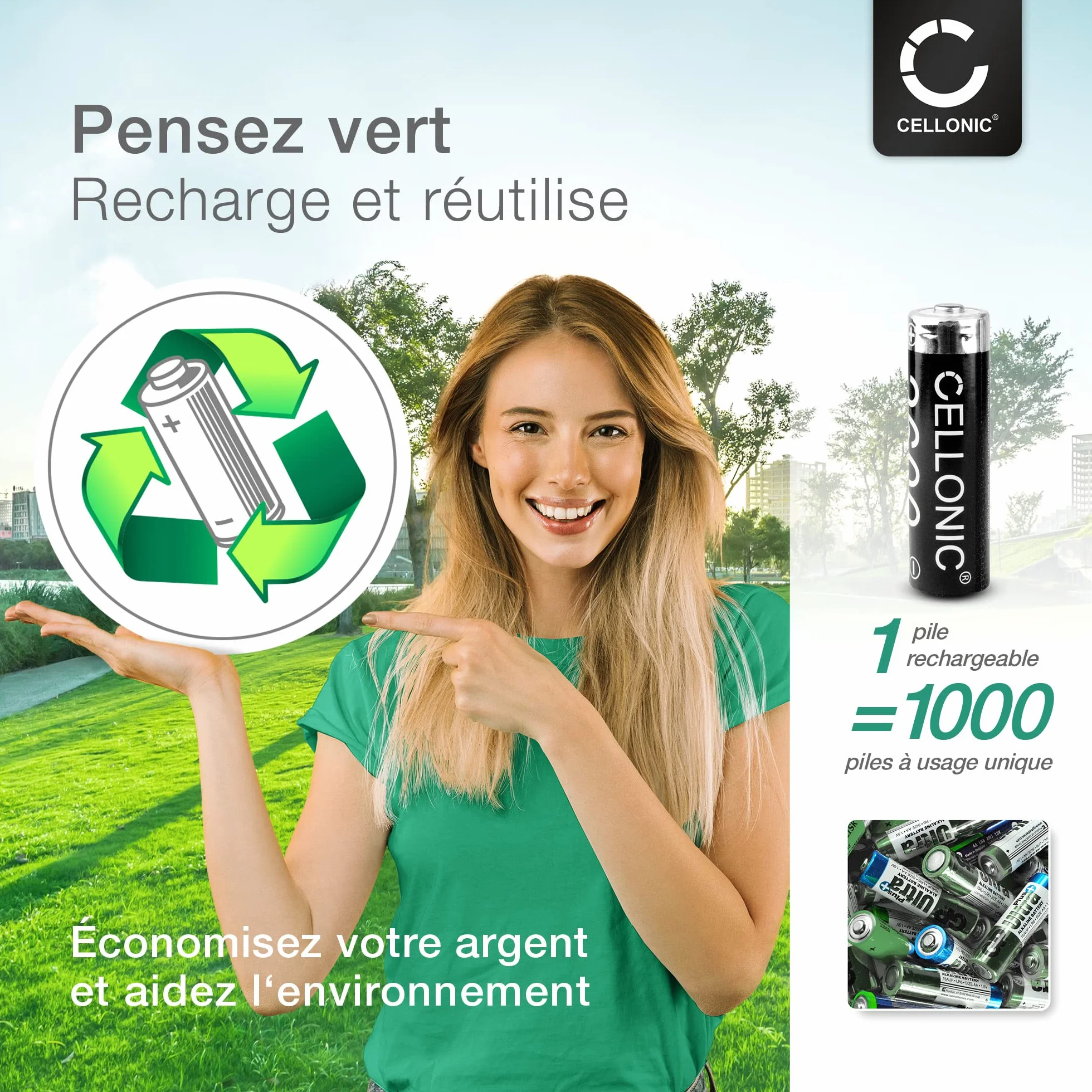CELLONIC 4X Batterie pour Téléphone sans Fil Compatible avec Siemens Gigaset C620A,C620,C620H - (2600mAh, 1.2V)