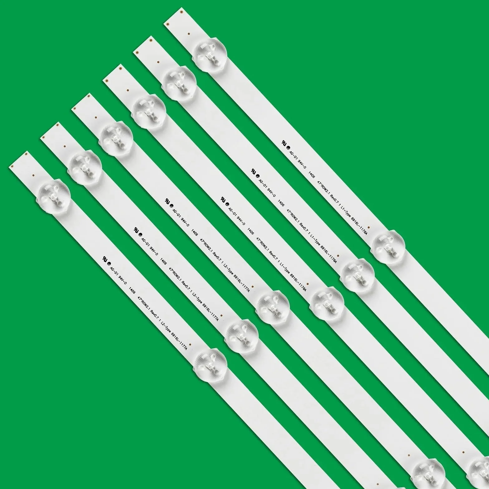 Kit 12 pièces Bande de rétro-éclairage LED pour LG 47LN5200 47LN5400-CN 47"