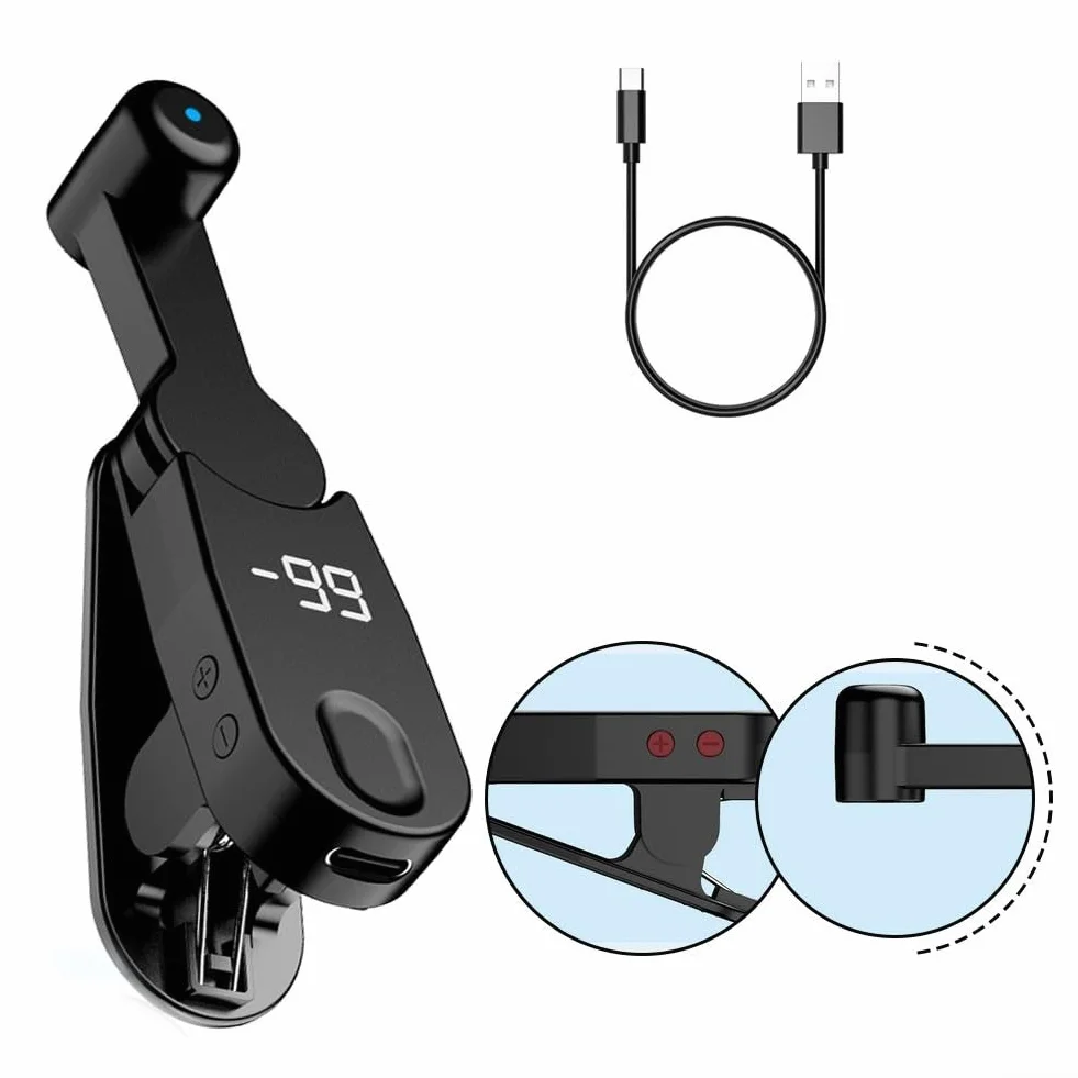 Clicker automatique avec 99 clics par seconde et 1 à 198 paramètres de vitesse Affichage numérique HD Design compact portable pour téléphones portables et tablettes pour jeux et diffusions en direct