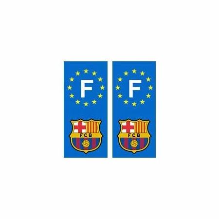 Autocollant Foot Barça Barcelone Angles Droits