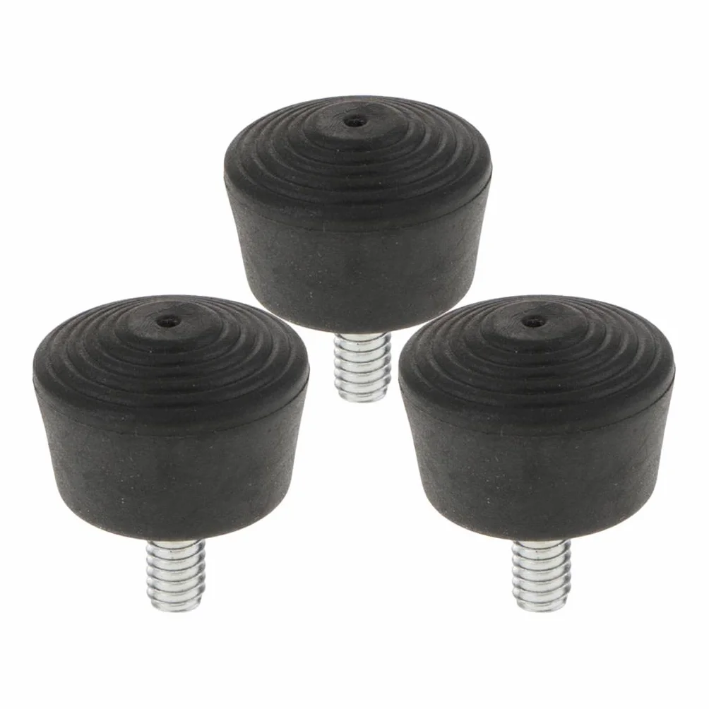3X Pieds de Trépied à Filetage de Vis 1/4 ", Monopode en Caoutchouc pour
