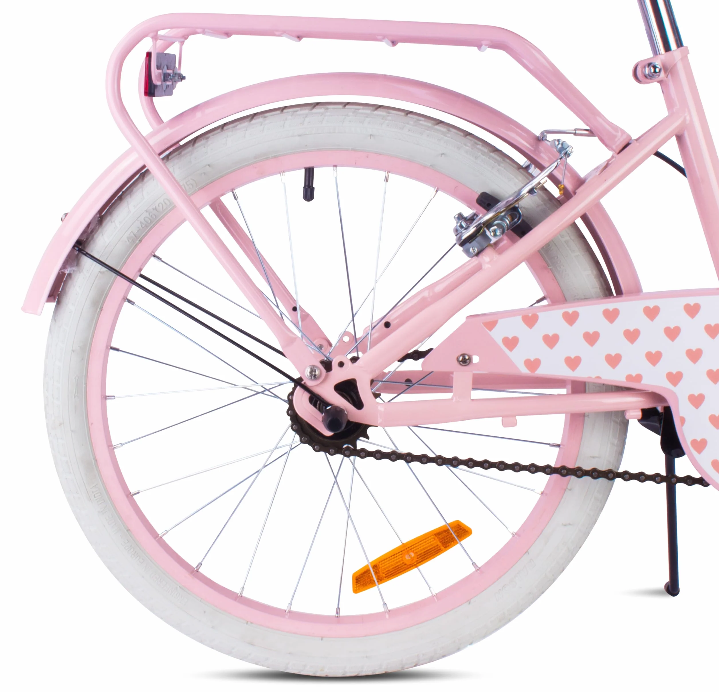 Vélo Fille Sun Baby Heart 20/24 Pouces 6-12 Ans V-Brake Porte-Bagages