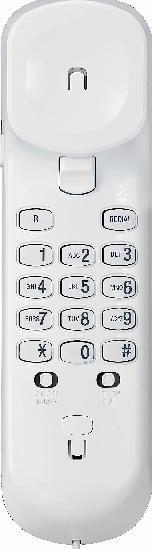 VTech CD1100 Téléphone Filaire Fixe Mural avec Touche de Recomposition, Contrôle Sonnerie et Volume