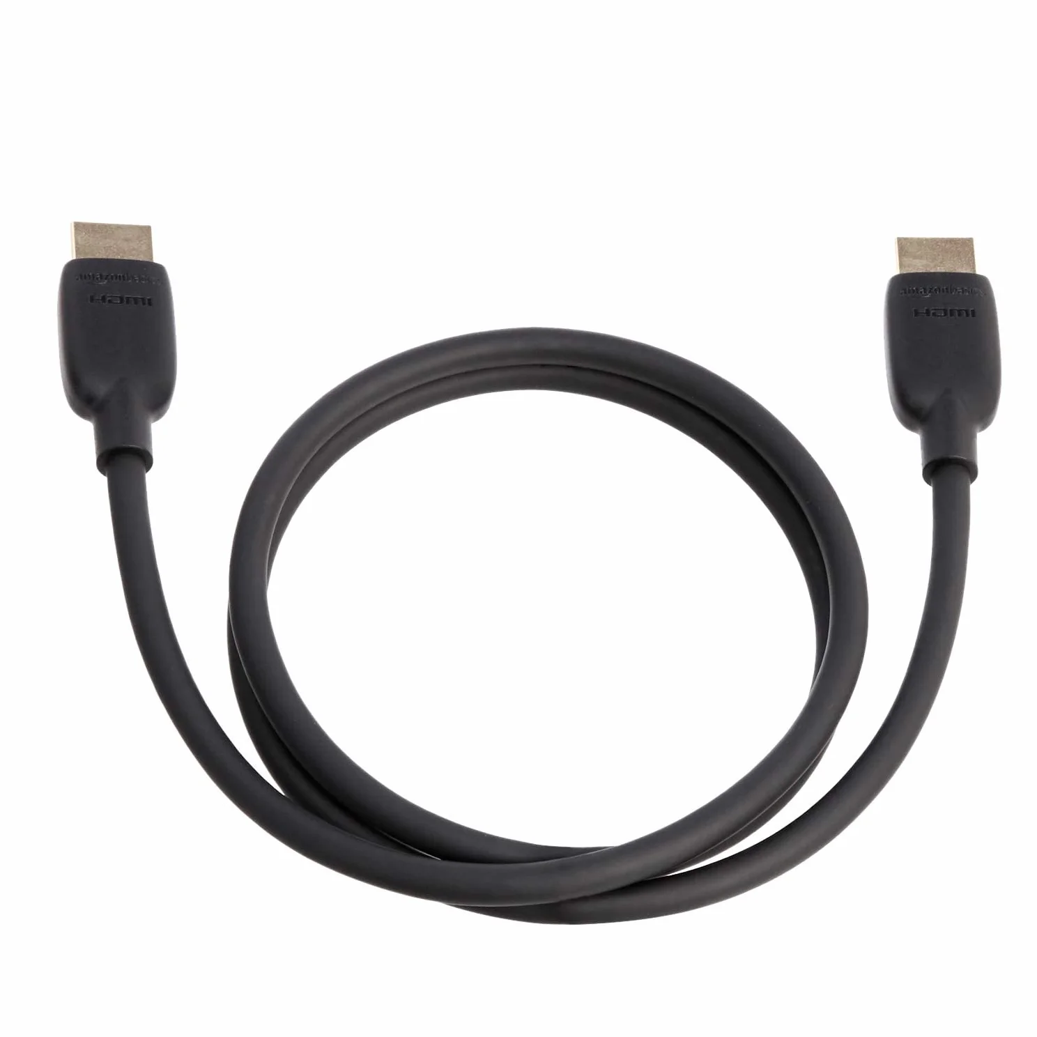 Amazon Basics Câble HDMI, certifié Ultra-Haut débit 48 Go/s, 8K@60Hz, 4K@120Hz, fiches plaquées Or, Compatible Ethernet, 0.9 m, Noir