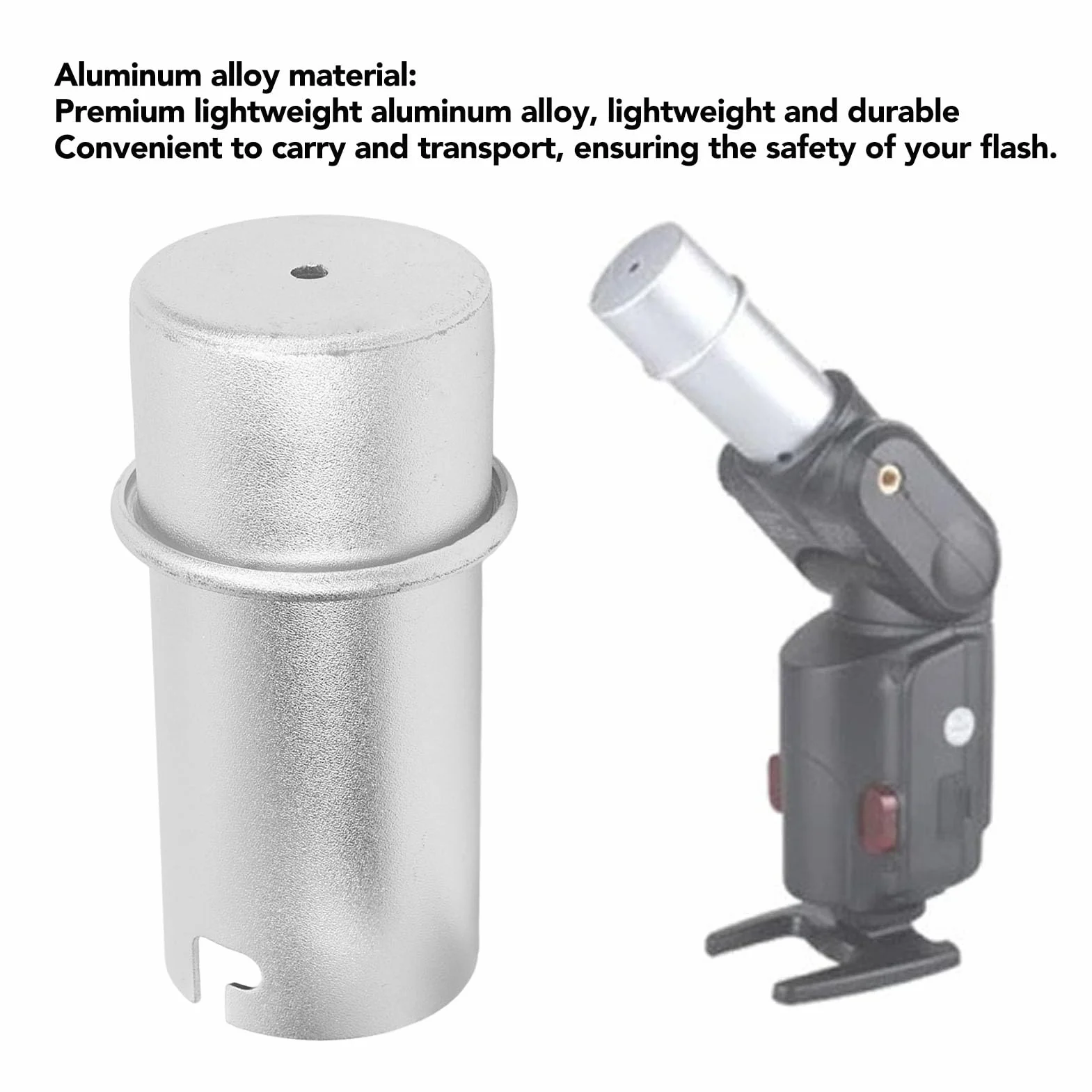 MRSTORY Couverture de Protection en Alliage en Aluminium en Aluminium pour 180 AD 360 AD 360II AD 200 Accessoire de Lumière Flash Portable