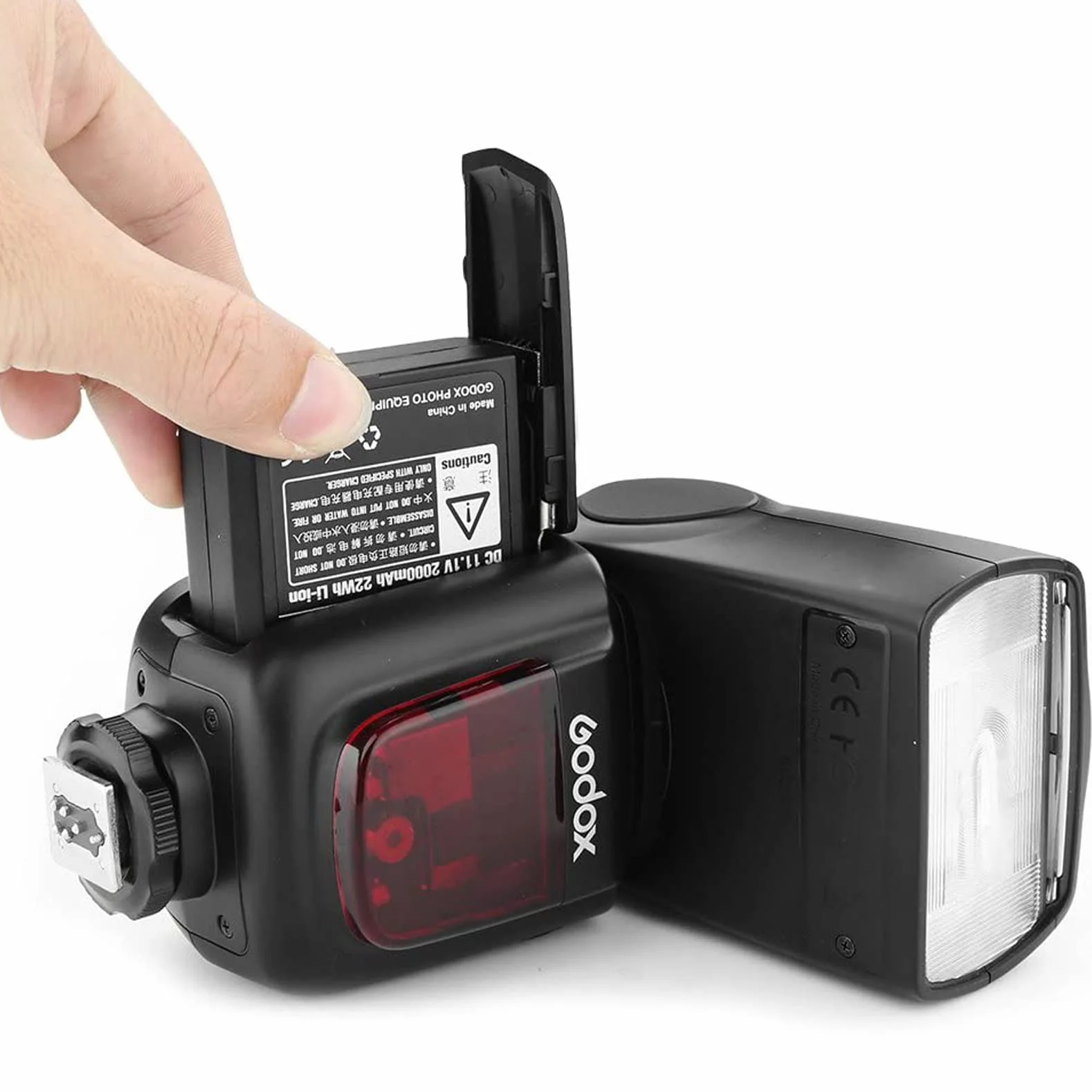 Godox VB18 Batterie au Lithium, Rechargeable Battery pour Godox V860II V850II Caméra Flash Speedlite, 11.1V 2000mAh 650 Times Complet Puissance Rapide Recyclage en 1.5s