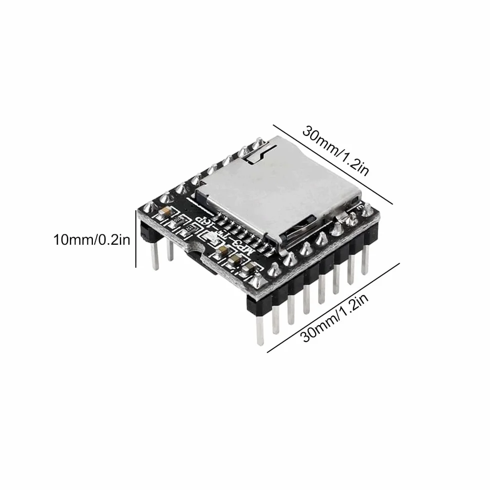 TF Carte U Disque DF Lecteur Module V3.0 16P Audio Module Vocal Carte Mini Lecteur MP3 Module Audio pour