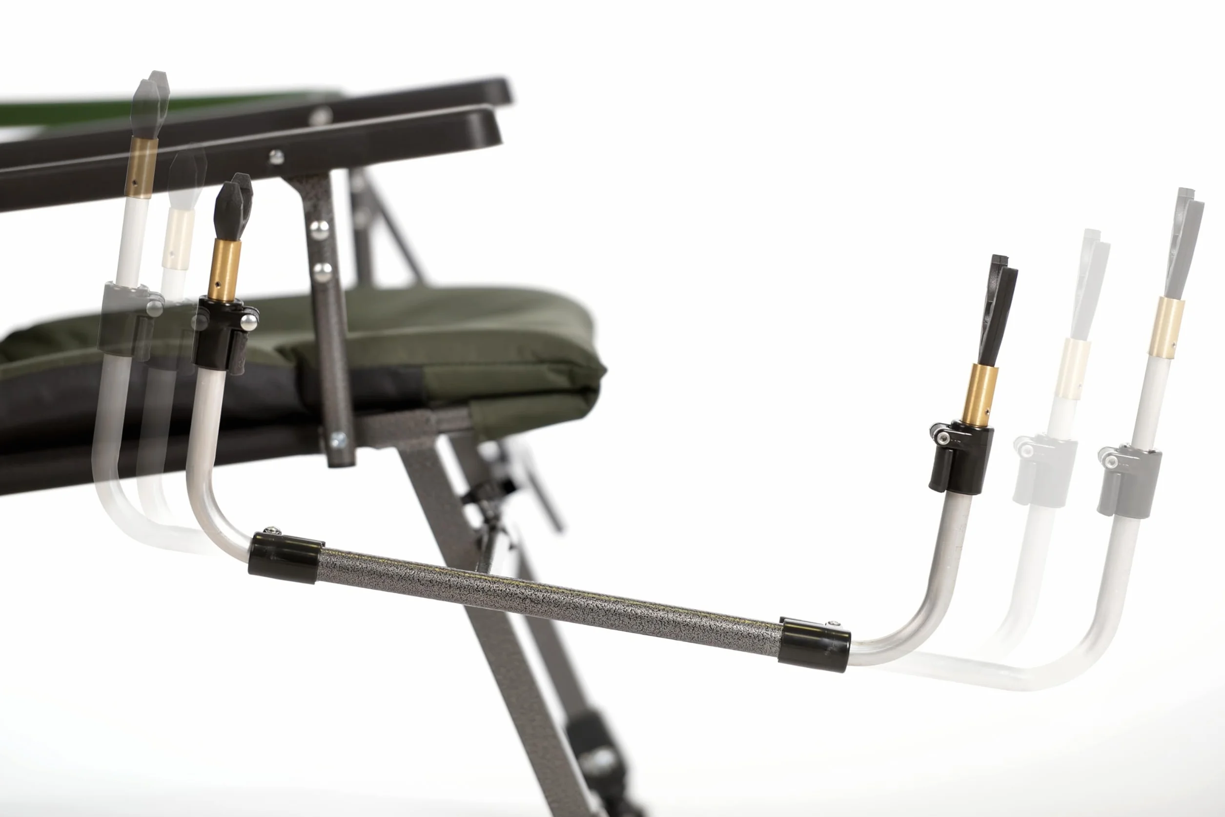Chaise de pêche Deluxe Carp F5R ST/P avec support canne et hauteur supplémentaire