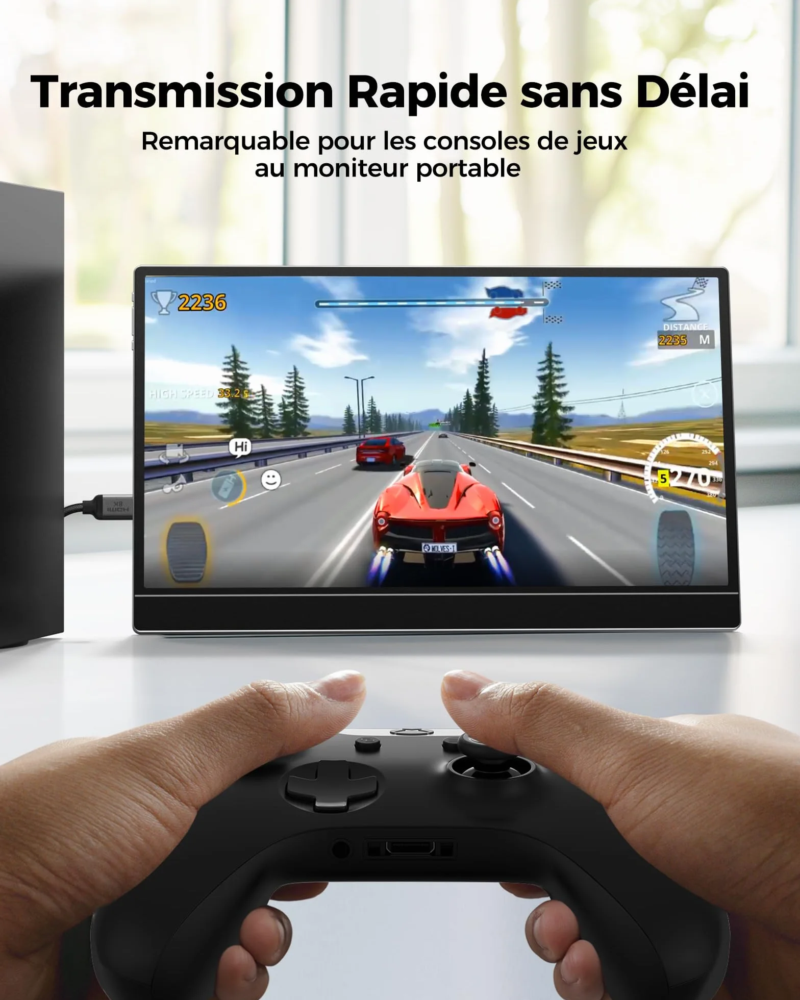 Silkland Câble Micro HDMI vers HDMI 2M, [8K@60Hz, 4K@120Hz], Nylon Tressé, Compatible 48Gbps, HDR, eARC, pour Raspberry Pi 5/4, Appareils Photo, Hero, Ordinateurs Portables et Téléviseurs
