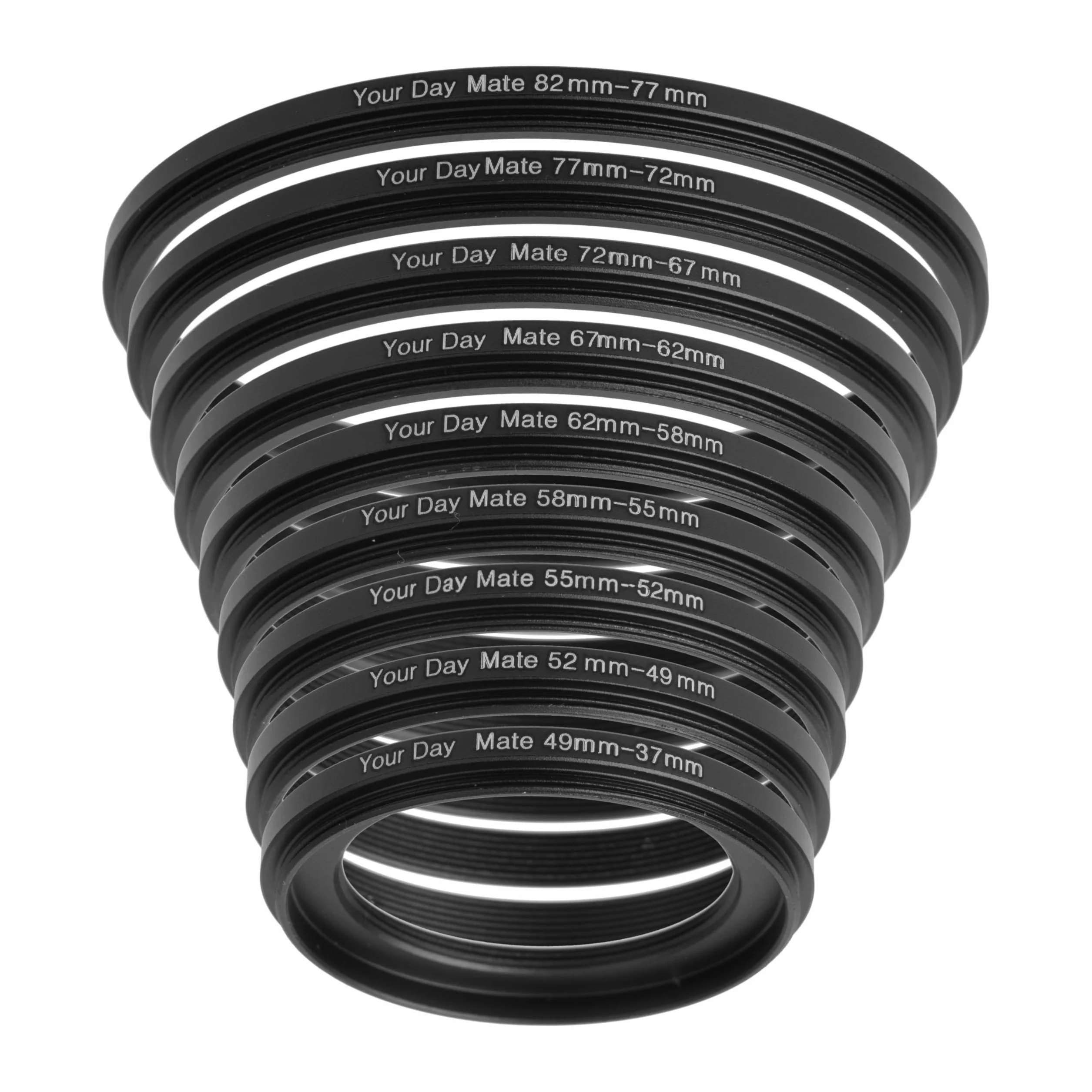 Step Down Ring, Ø 58 à 55 mm de diamètre, Compatible avec Les objectifs de Fabricants tels Que Canon, Sony, Nikon, Fujifilm, Adaptateur de Filtre pour Objectif d'appareil Photo, Step-Down Ring alu
