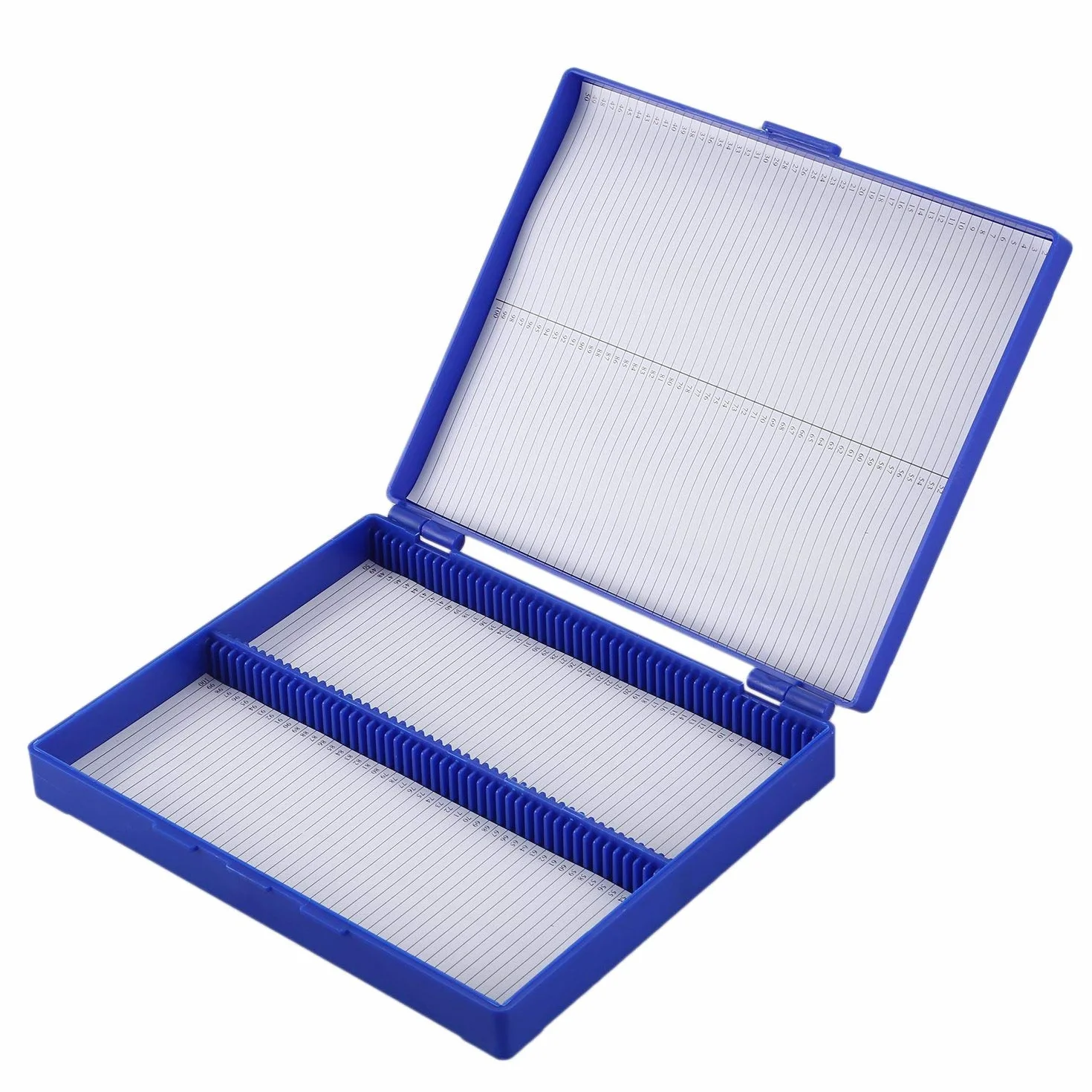 Plastique Rectangle 100 Microslide Diapositive Microscope Boite