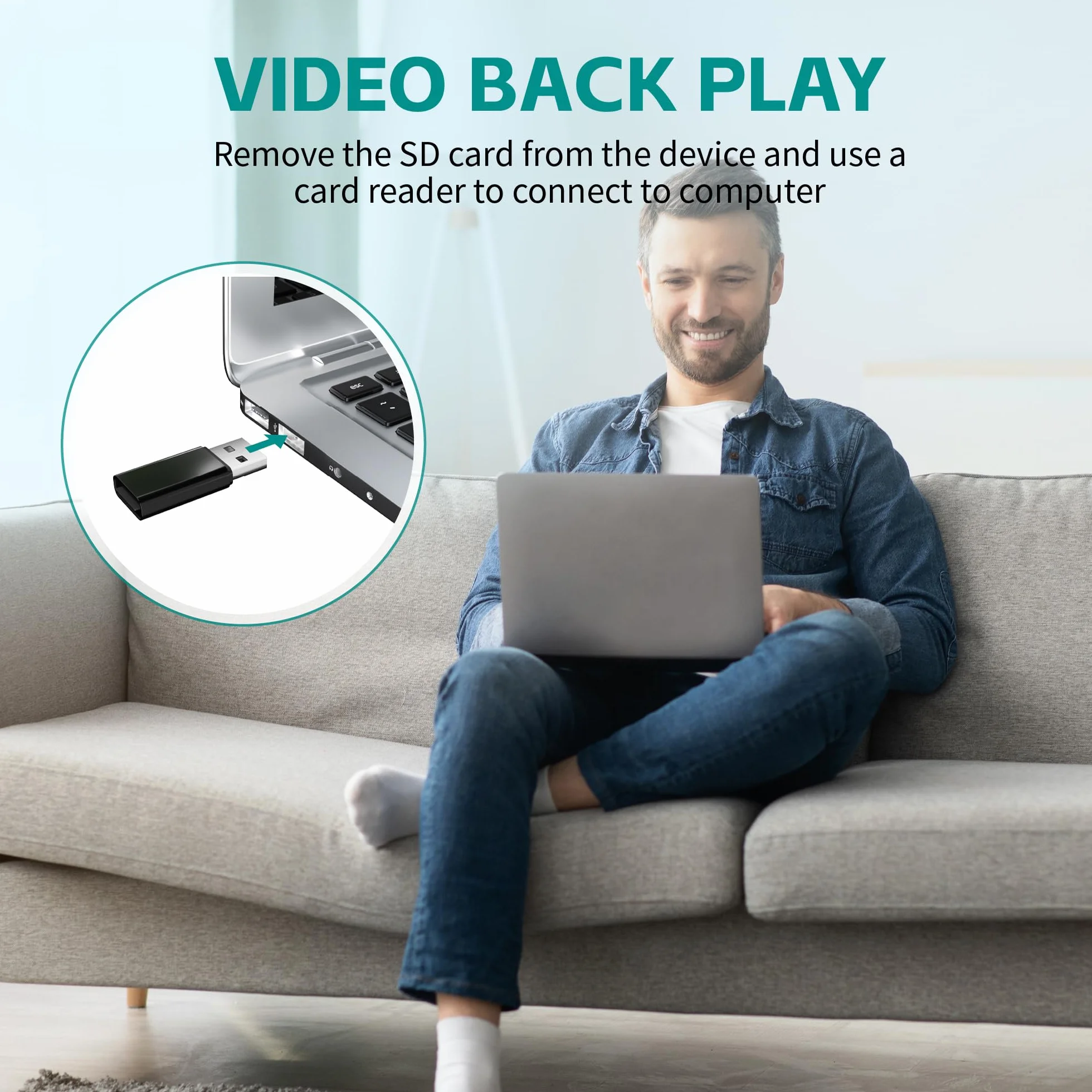 DUVIX Caméra Espion Cachée Chargeur USB 64GB 1080P HD, Caméra de Surveillance avec Détection de Mouvement et Vision Nocturne, Mini Caméra Sécurité Portable Maison Bureau