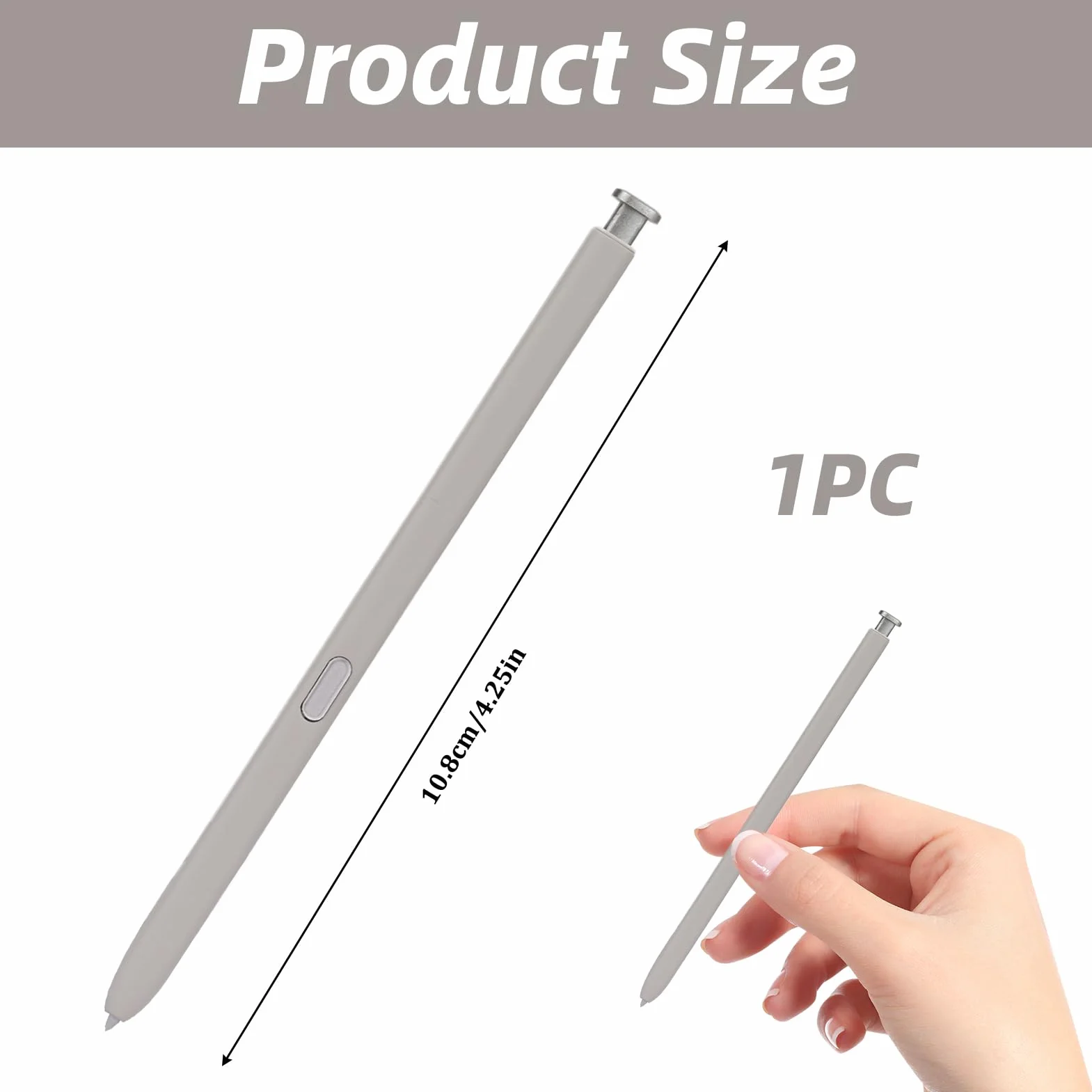 SPen Stylet de Rechange pour Galaxy S25 Ultra Compatible avec Samsung Galaxy S25 Ultra EJ-PS938 sans Stylo Graphique Bluetooth (Gris)