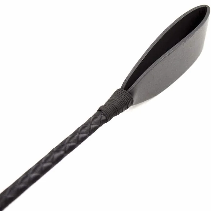 Cravache d'équitation 30 cm poignée antidérapante bâton compact