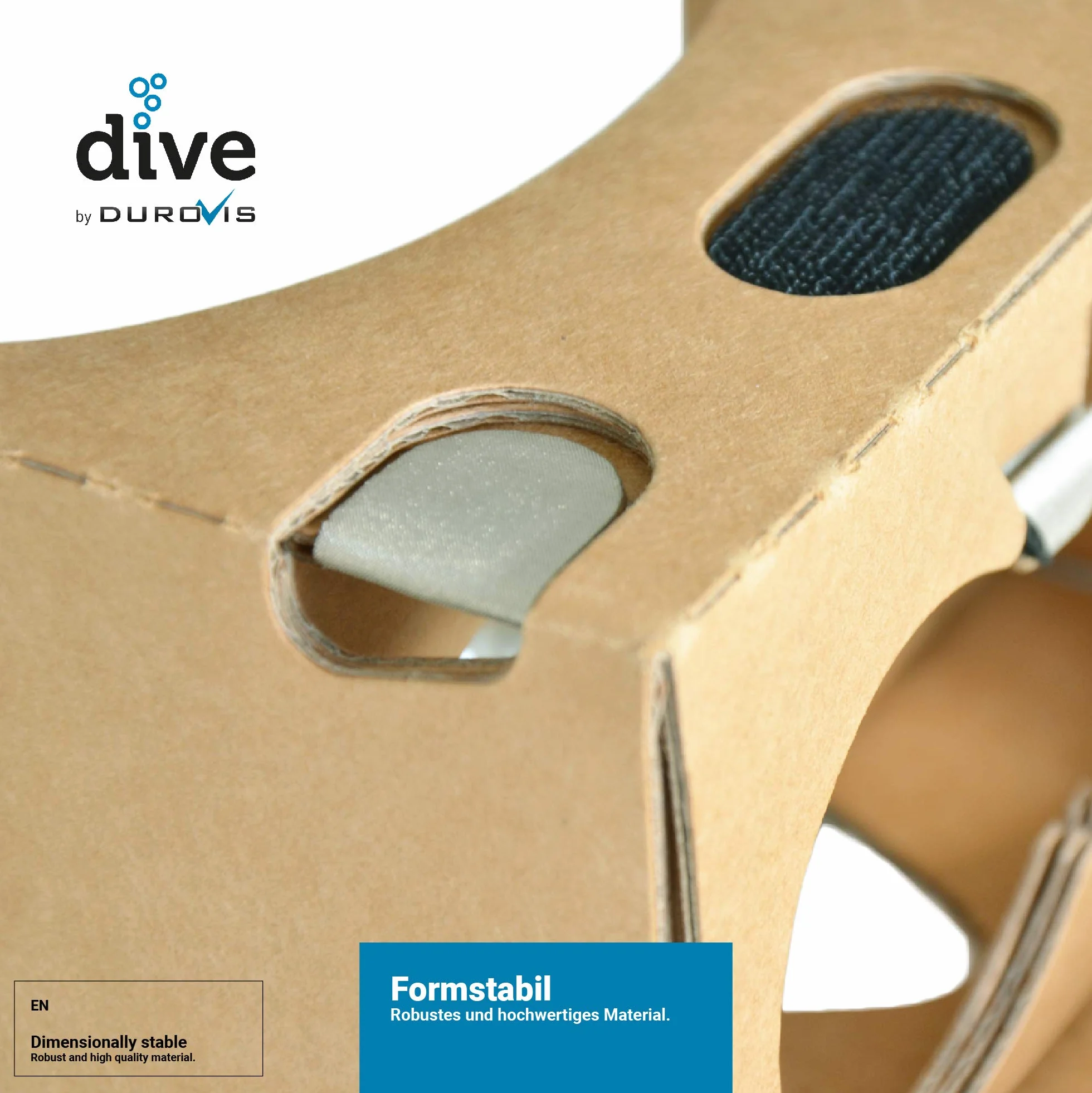 Durovis Dive Cardboard 6 Lunettes de réalité virtuelle VR pour Smartphones 4,0-6,1 Pouces