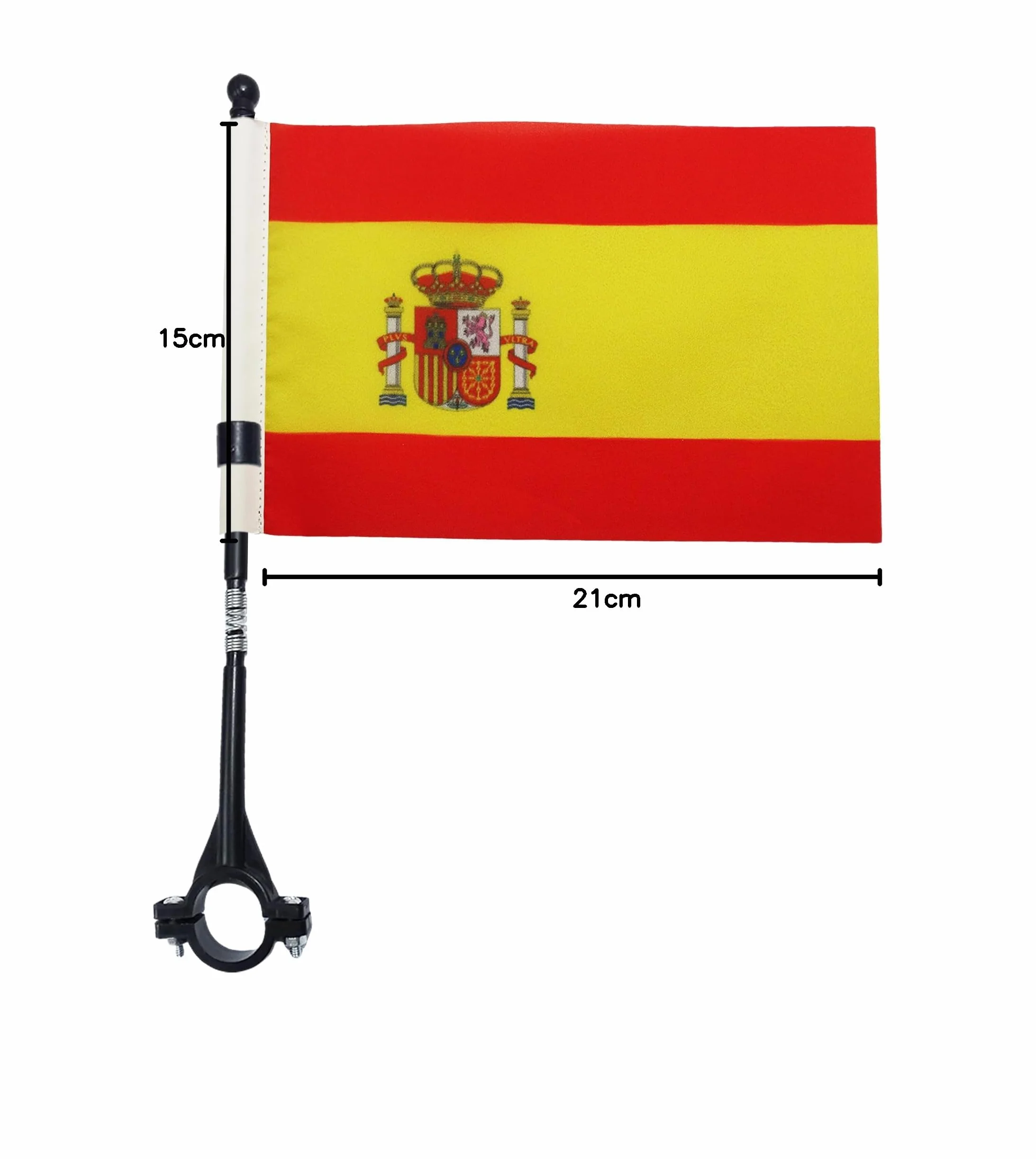 AZ FLAG Drapeau de Vélo Espagne 30x21 cm Polyester Hampe 30cm