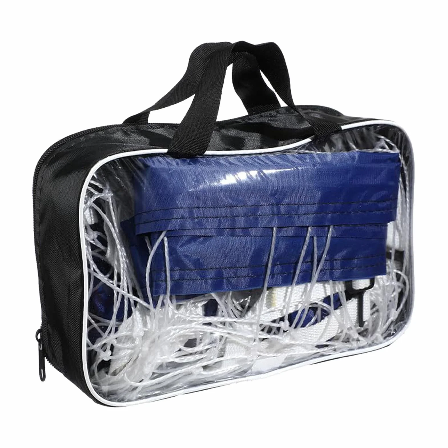 Filet de Volleyball de Piscine 15 x 3 Pieds, Filet de Rechange Portable, Résistant à l'Eau en Nylon, Maille Robuste