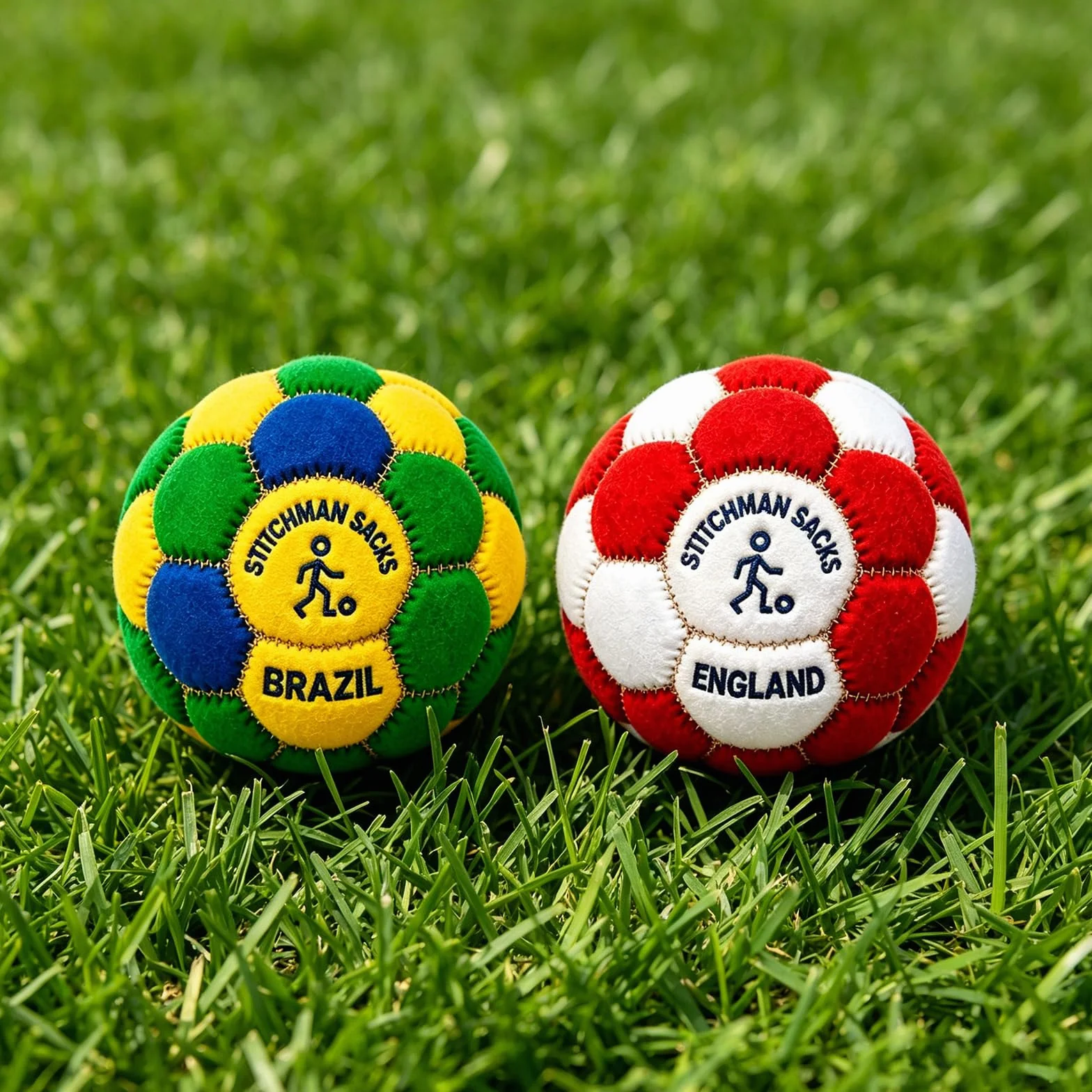 Hacky Sack Football Balle de Jonglage Souple en Peluche pour Activités Extérieures