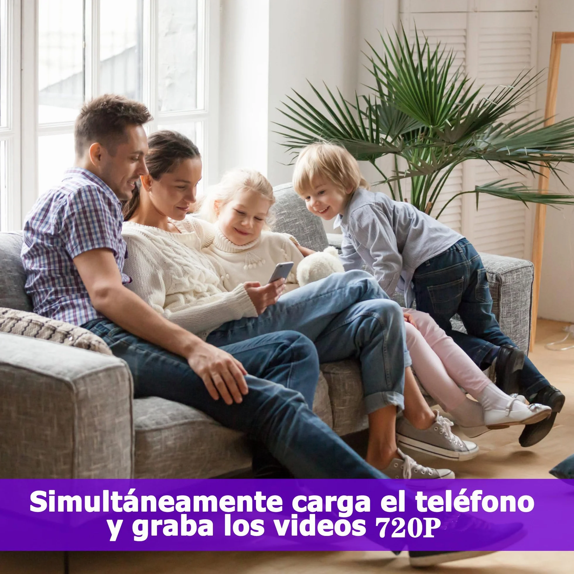 Caméra Espion WiFi 1080P Mini Caméra Surveillance Discrète Détecteur Mouvement (Olive)