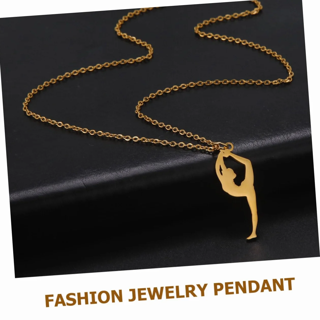 YARNOW collier en or chaîne de cou créative collier pendentif femme bijoux de cou Acier inoxydable Golden