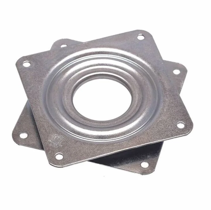 cyclingcolors Plateau Rotatif TV tournette à Bille carré à roulement à Billes 80 x 80mm Plaque Pivotant Meuble HiFi Présentoir Tournant Support Ecran Ordinateur