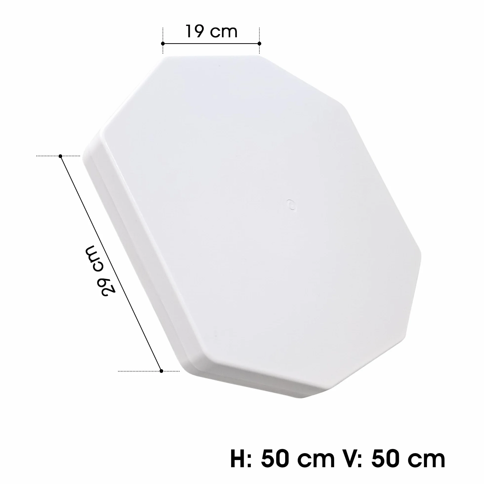 Antenne Parabole Plate avec Un Port / 2 Sorties/Quatre Ports, Idéale pour la Télévision Satellite, Résistante aux Intempéries, Mini-compacte (Twin LNB)